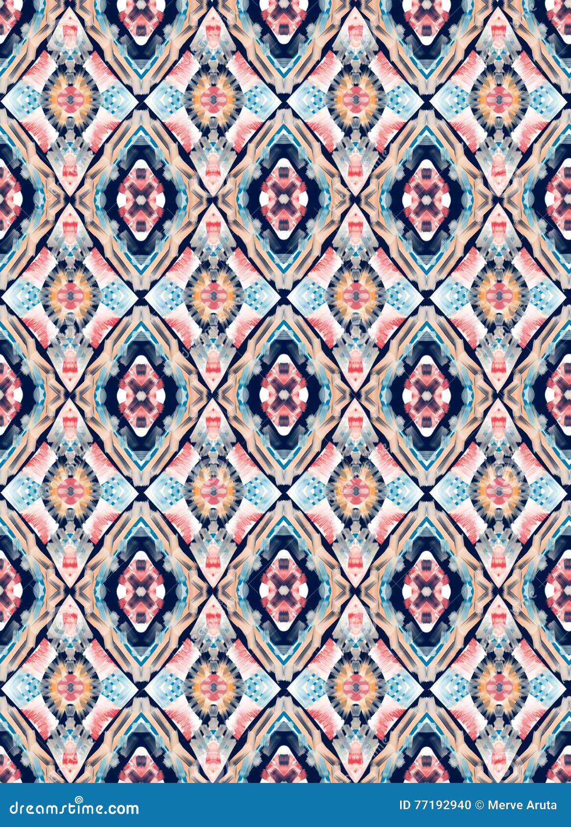 Watercolor Ethnic Design stock illustration. Illustration of design