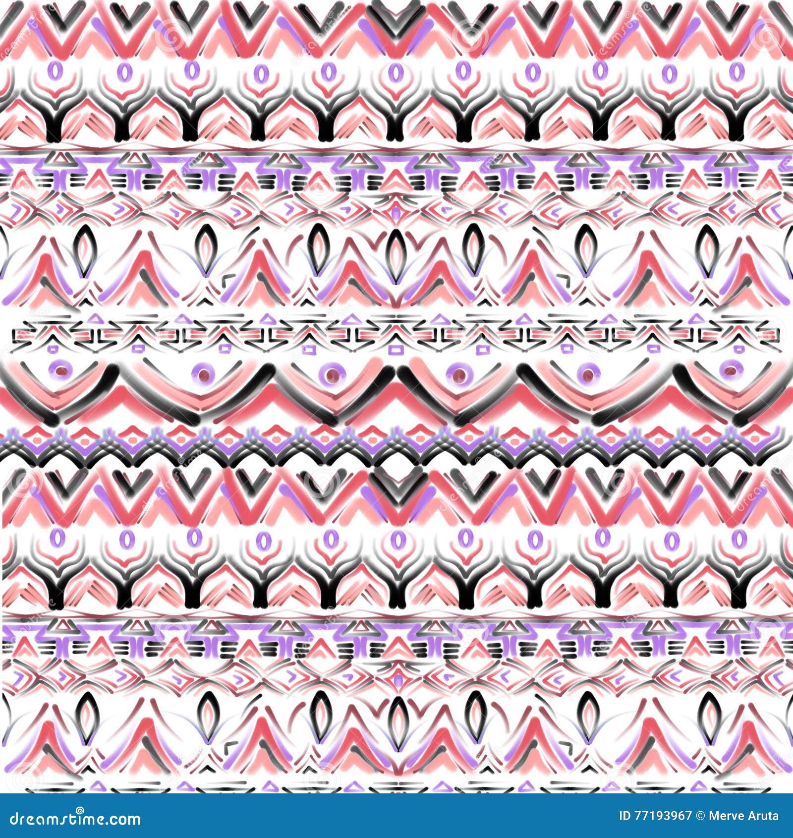 Watercolor Ethnic Design stock illustration. Illustration of ethnic