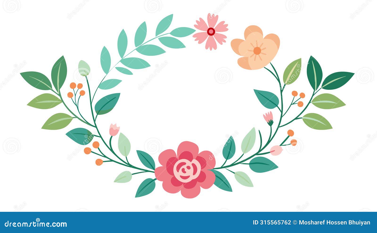 watercolor floral flower frame   for stunning visuals