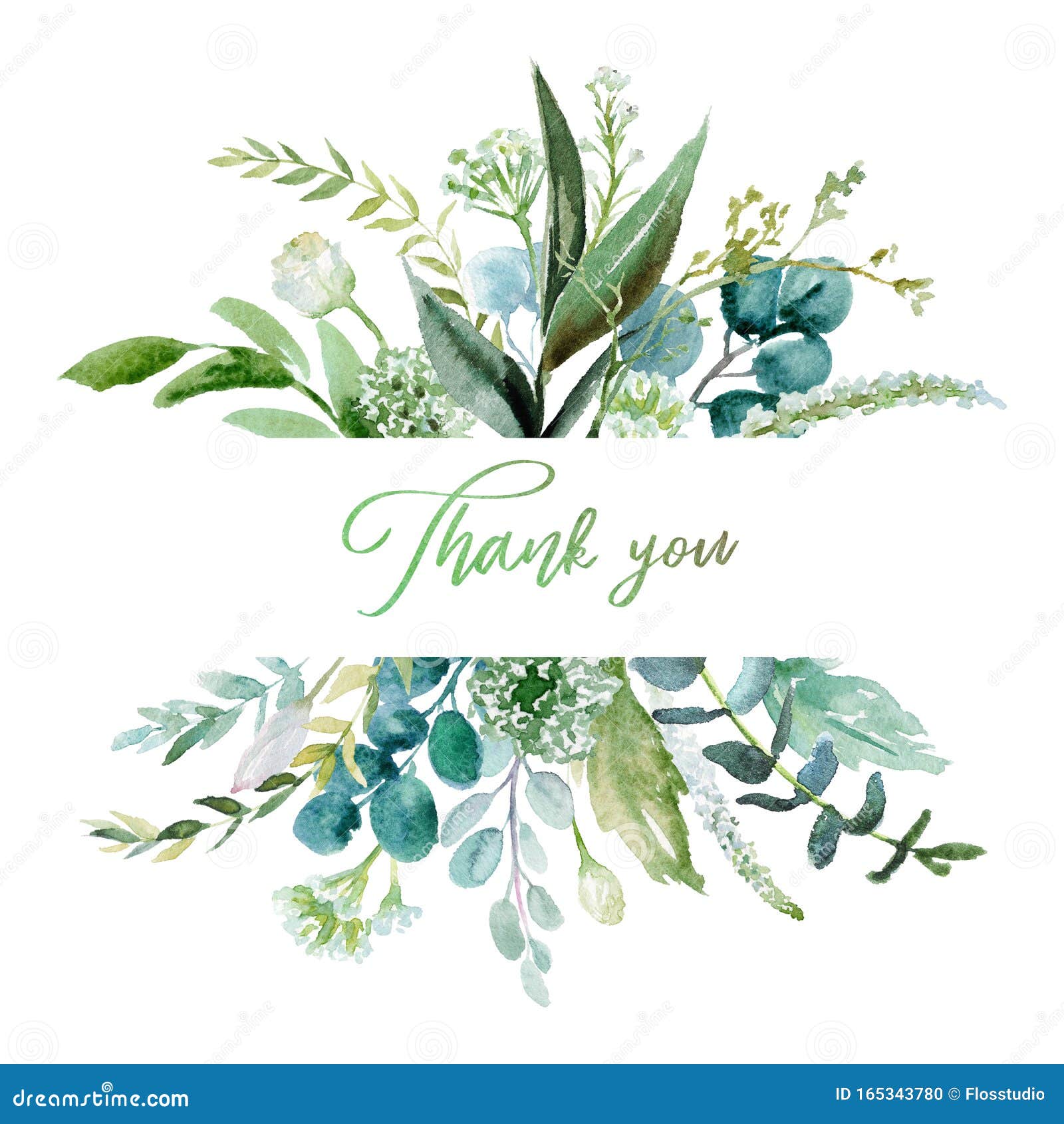 watercolor floral  - leaf frame / border, for wedding stationary, greetings, wallpapers, fashion, background.