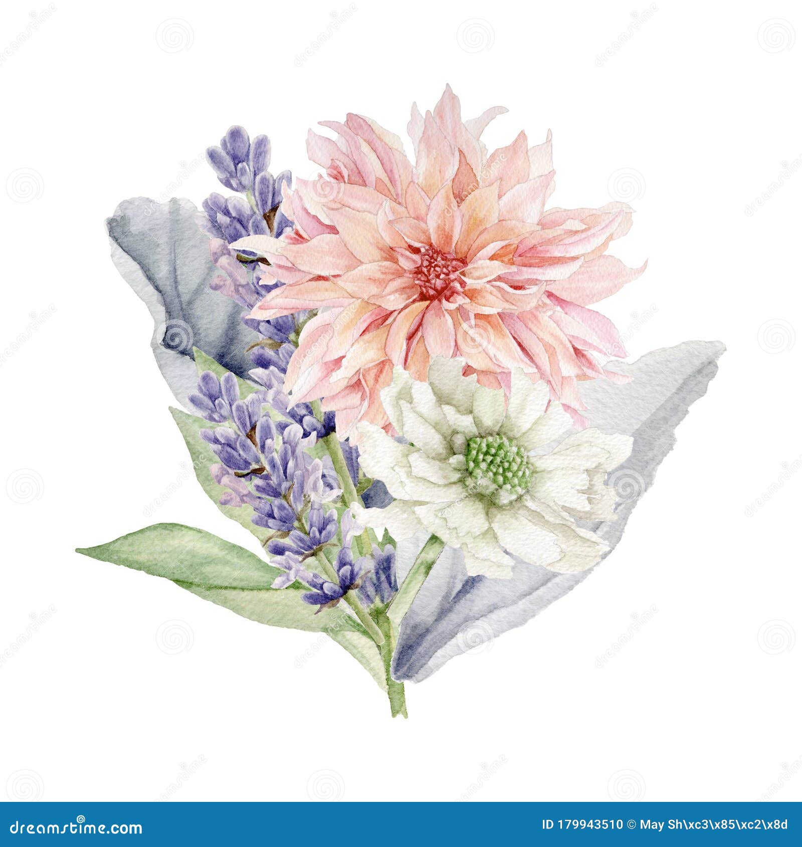 Download Watercolor Flowers Clipart Floral Wedding Invitation Stock Illustration Illustration Of Elegant Branches 179943510