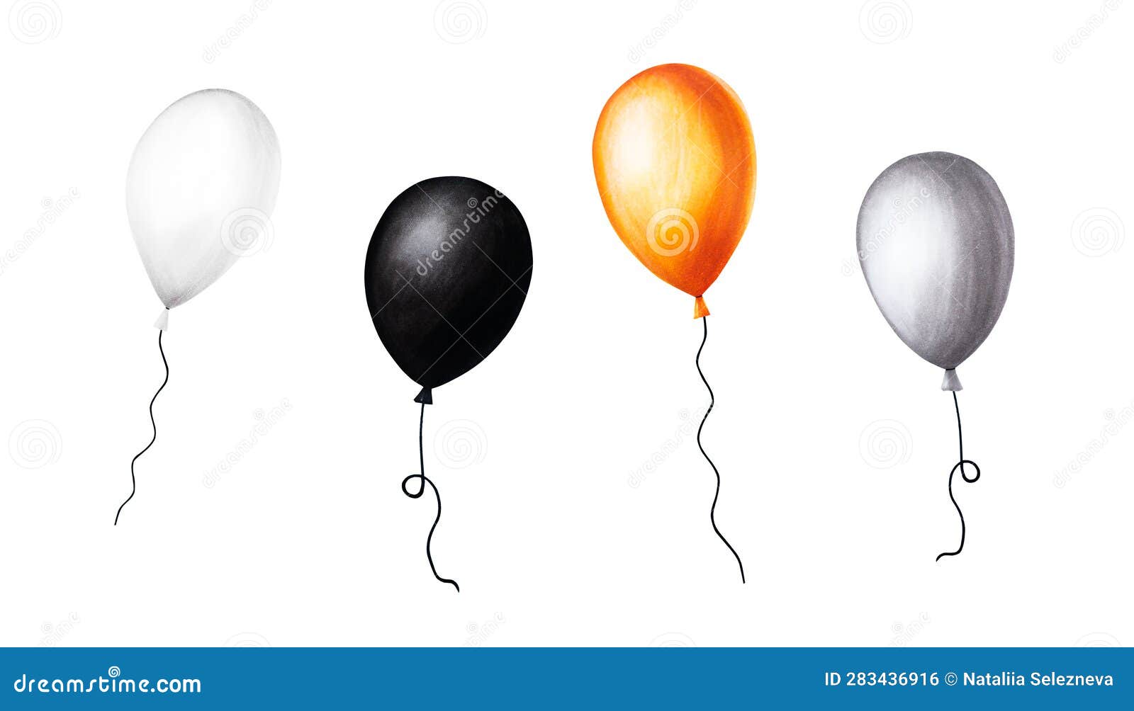 Balloon String Sketch Stock Illustrations – 563 Balloon String