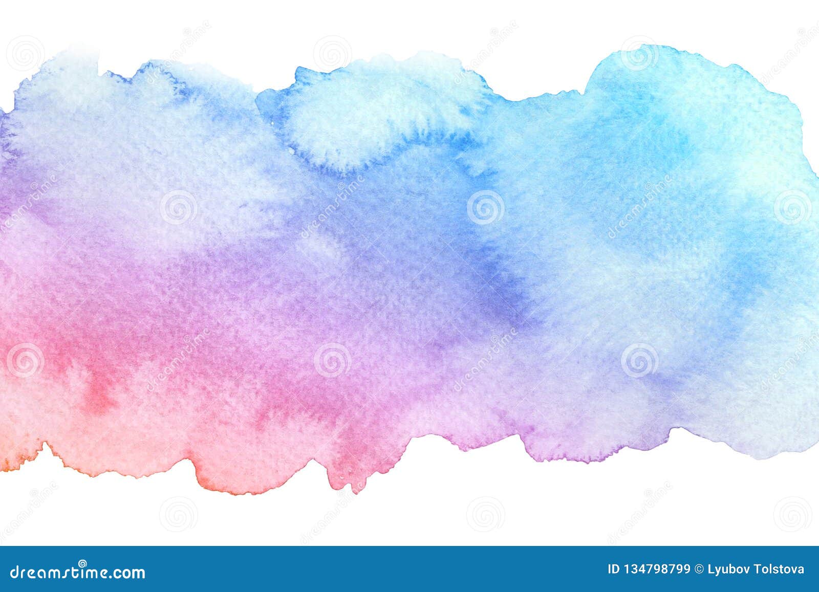 Watercolor Hand Drawn Abstract Artistic Blue Red Brush Stroke with Strains  Isolated on White Background Stock Illustration - Illustration of paint,  color: 134798799