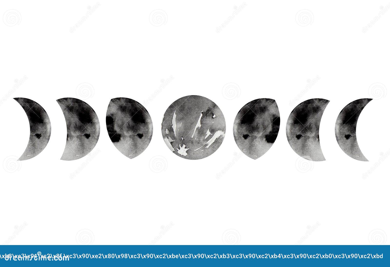 Drawing Moon Phases Stock Photos - Free & Royalty-Free Stock Photos from  Dreamstime