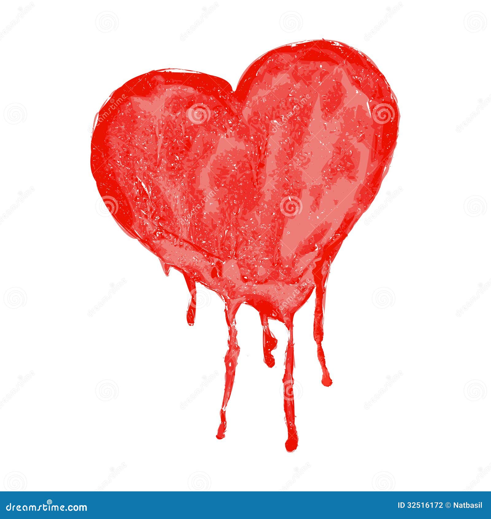 Download Watercolor Heart - Vector Illustration Stock Vector - Illustration of greeting, aquarelle: 32516172