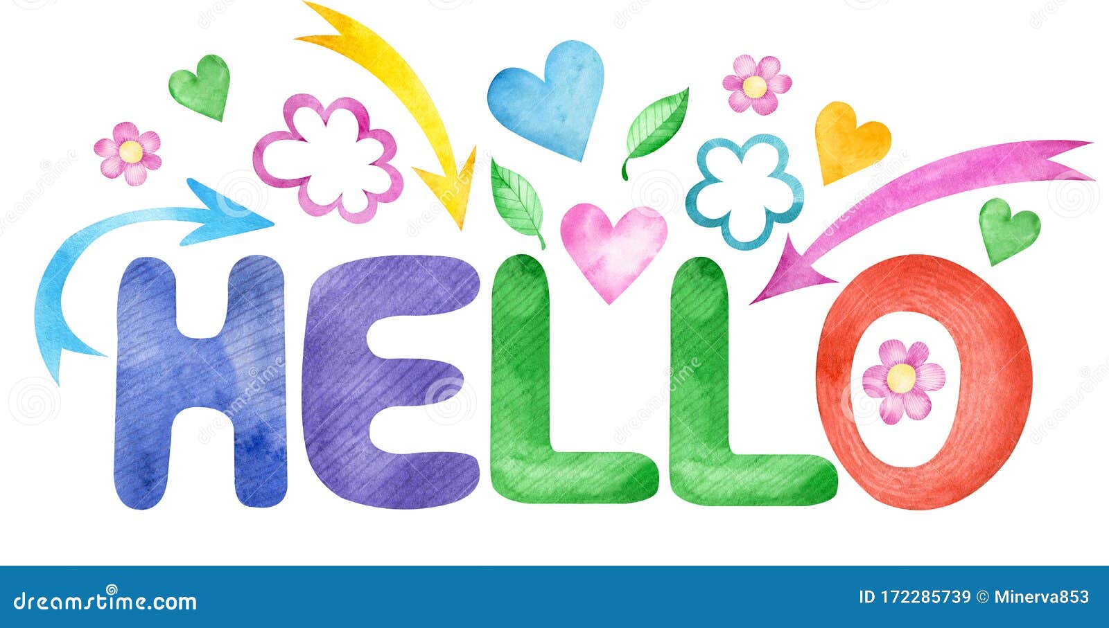 The Word Hello Clipart The Word Hello Clipart