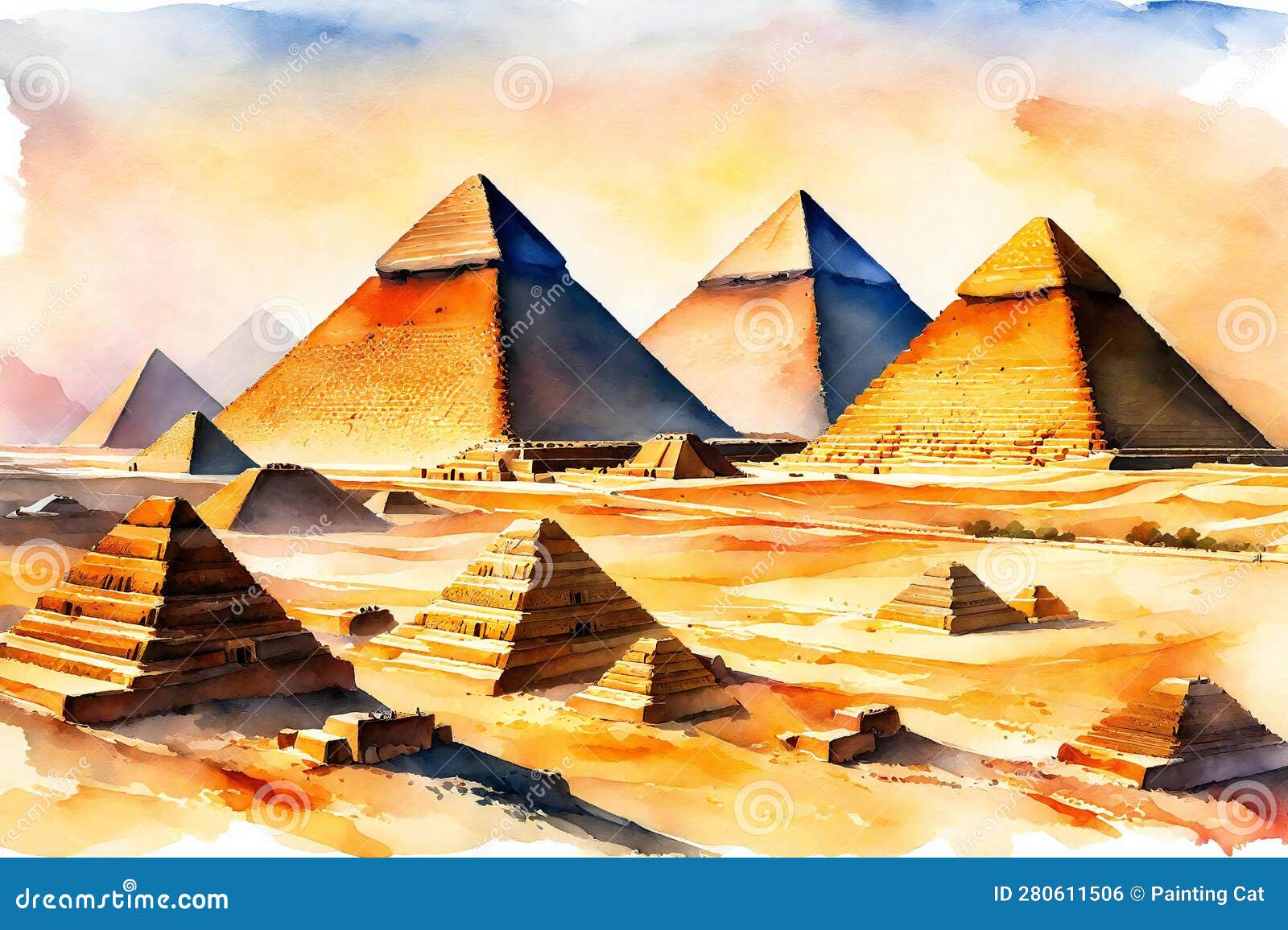 Drawing the Great Pyramids of Egypt - Anamorphic Illusion - YouTube