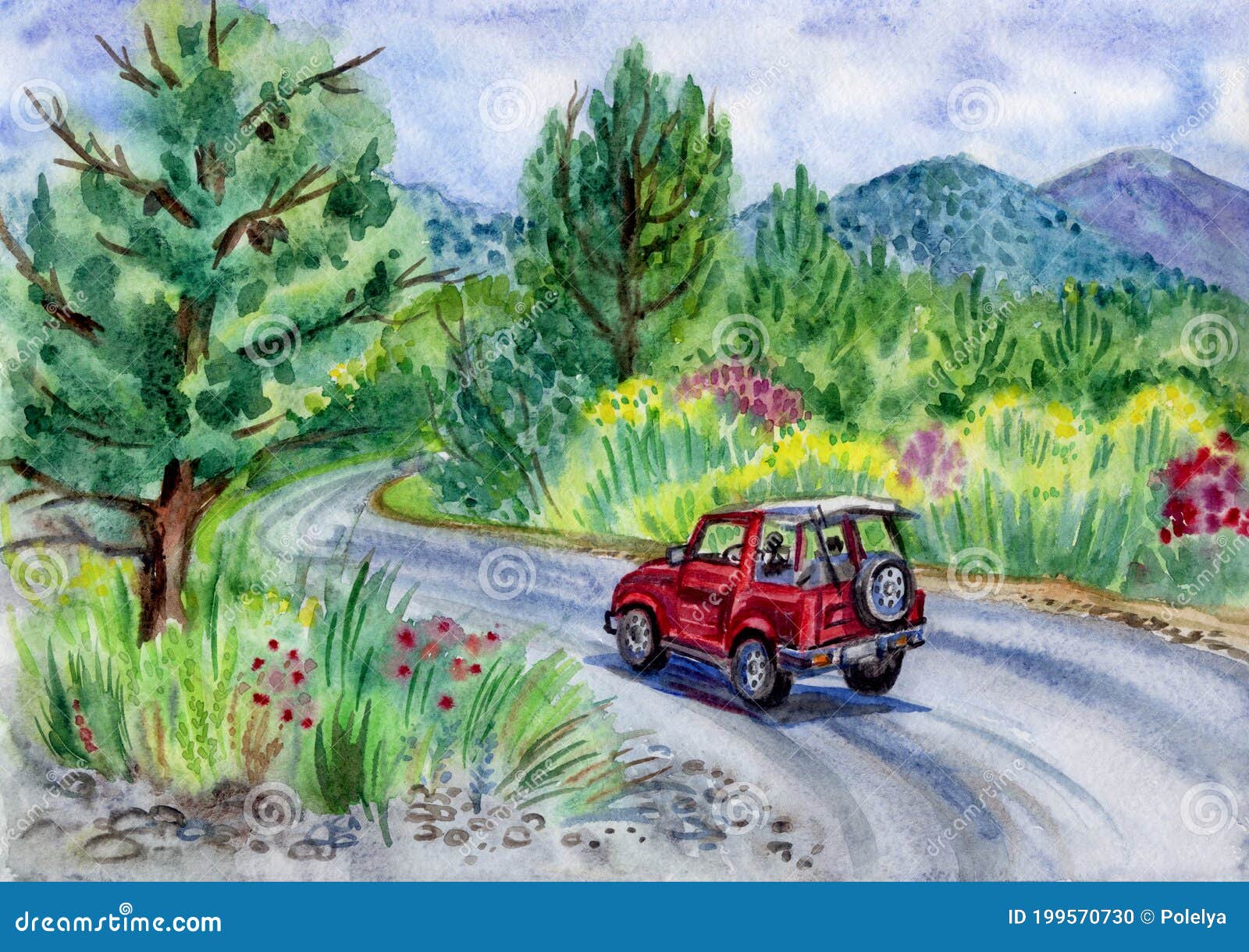 Painting on the road – travel watercolor set