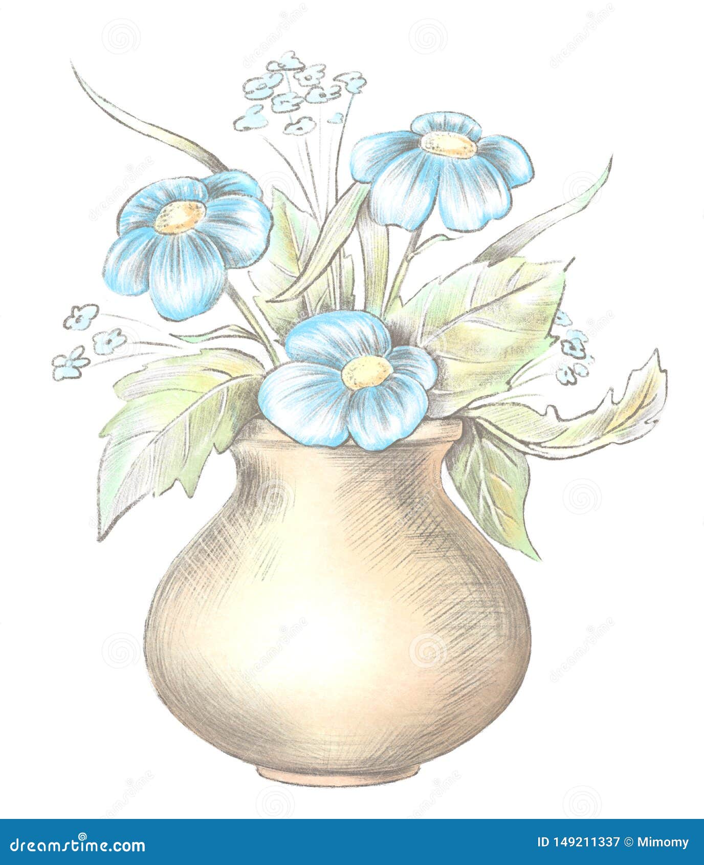 Flowerpot drawing and pencil shading tutorial part 3