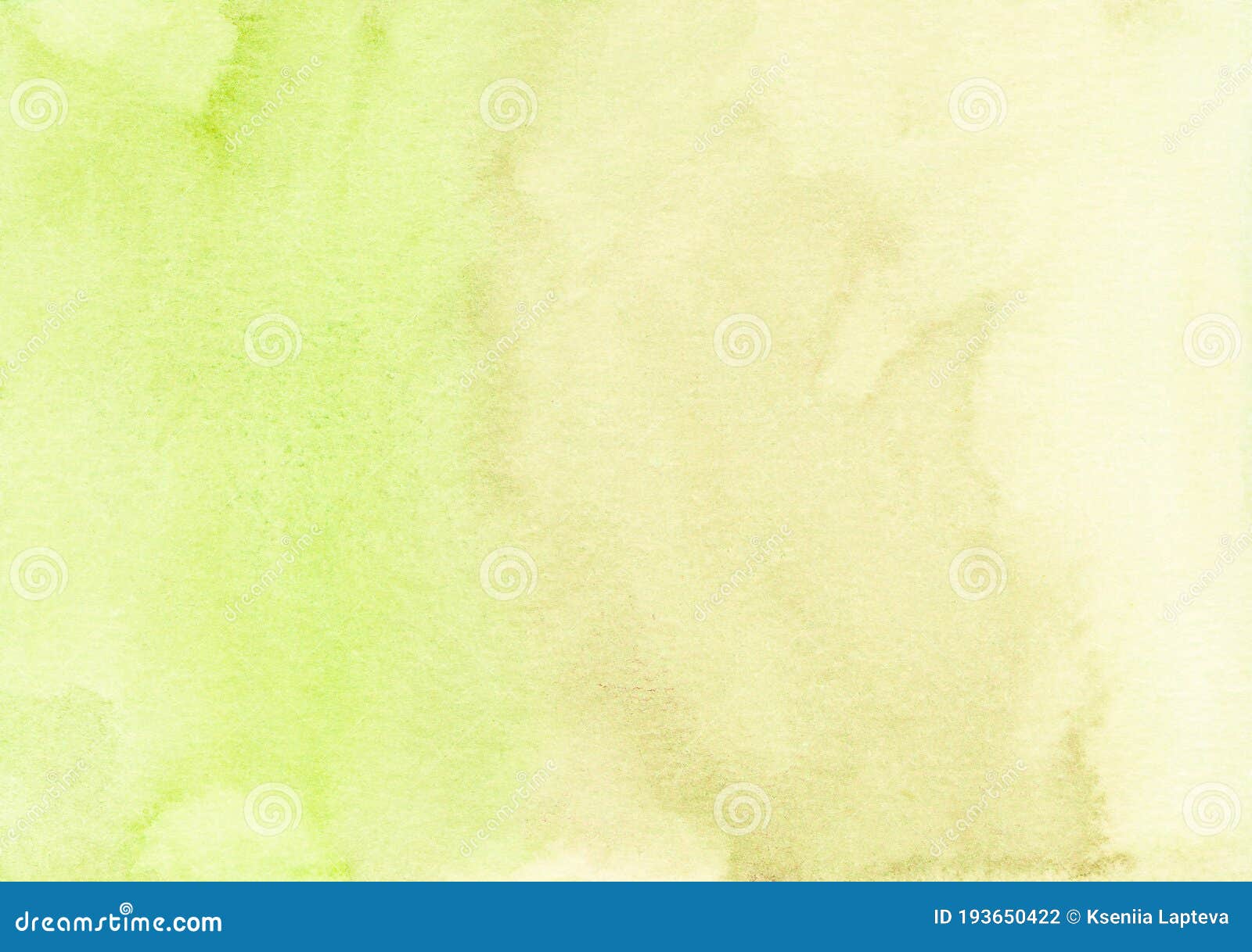 Watercolor Light Yellowgreen and Brown Background Texture. Aquarelle
