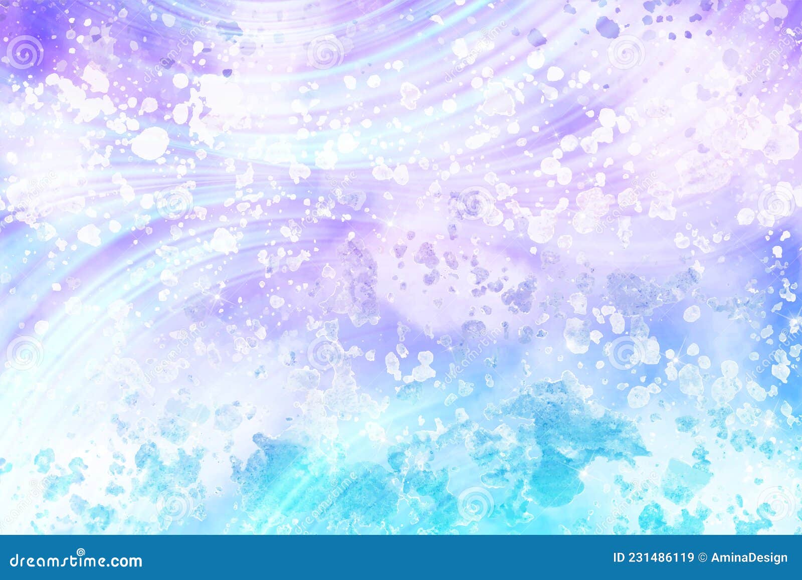 Watercolor Marble Rainbow Glitter Blue Background. Abstract Galaxy Texture.  Fantasy Pastel Color. Vector Candy Pattern Stock Vector - Illustration of  space, candy: 231486119