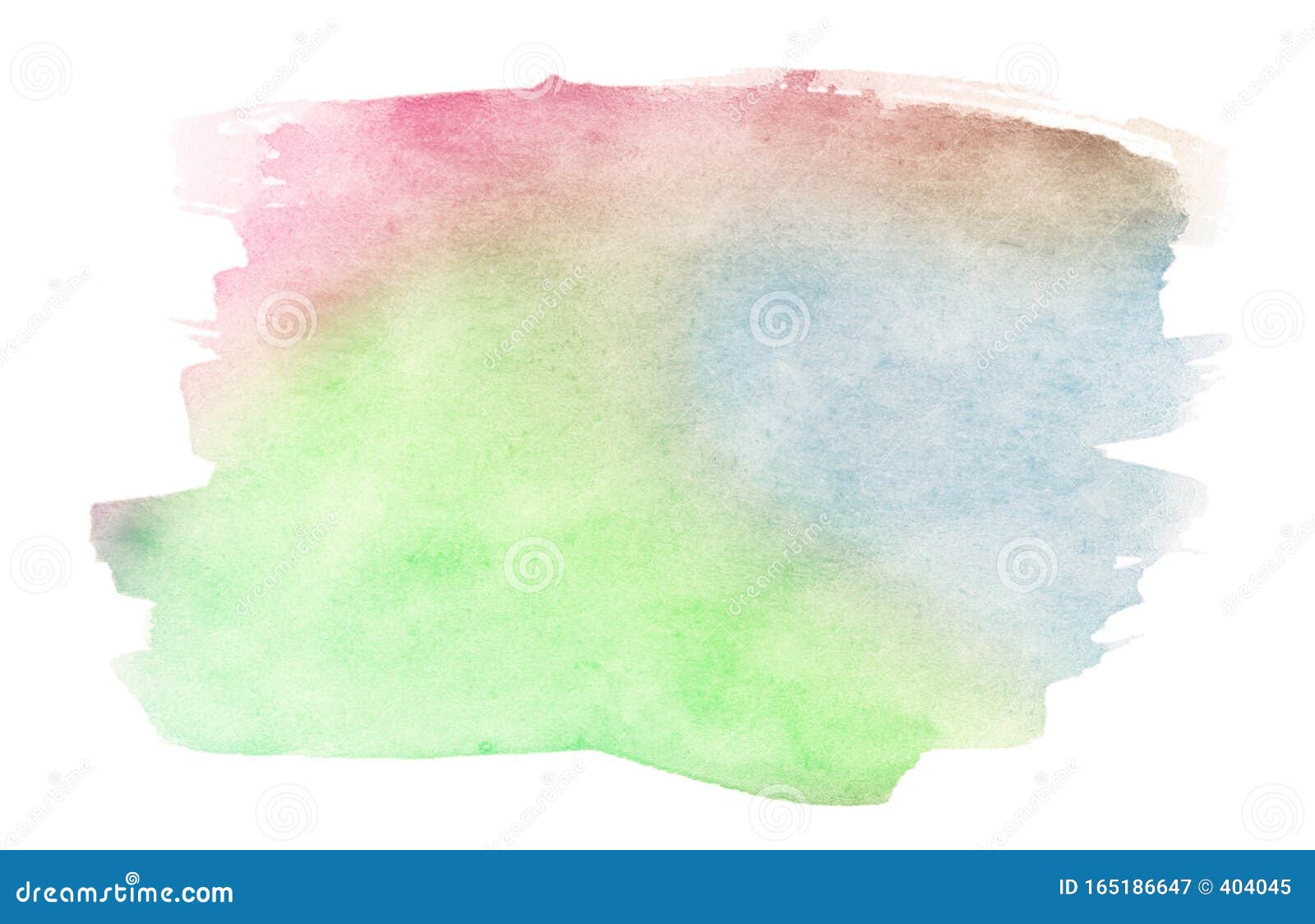 Watercolor Multicolor in Pastel Colors with a Smooth Transition of the  Gradient. Isolated Bright Place with Divorces and Borders Stock  Illustration - Illustration of multicolor, cyan: 165186647