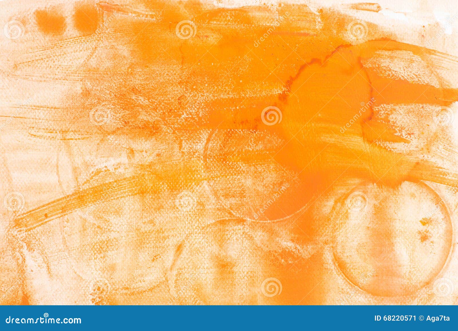 Watercolor Orange Painted Background Stock Image - Image of light ...