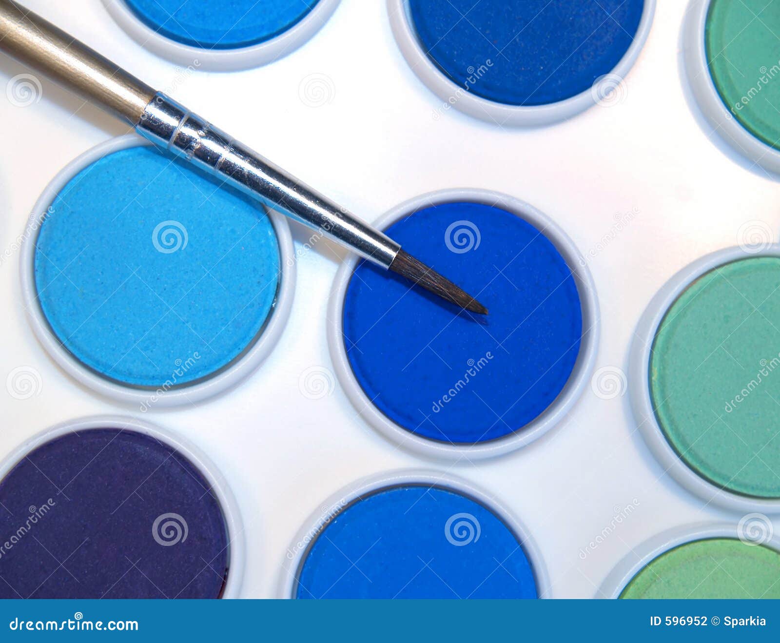 Watercolor Paint with Brush Stock Photo Image of watercolor