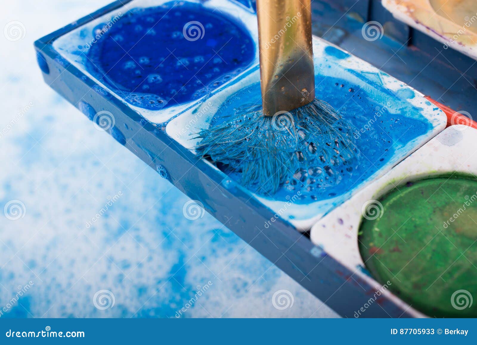 Watercolor Paint Dissolving in Water Stock Image Image of watercolor