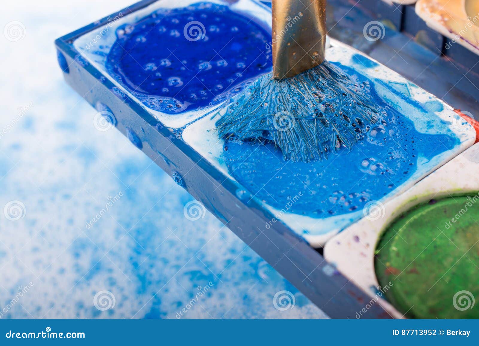 Watercolor Paint Dissolving in Water Stock Photo Image of liquid