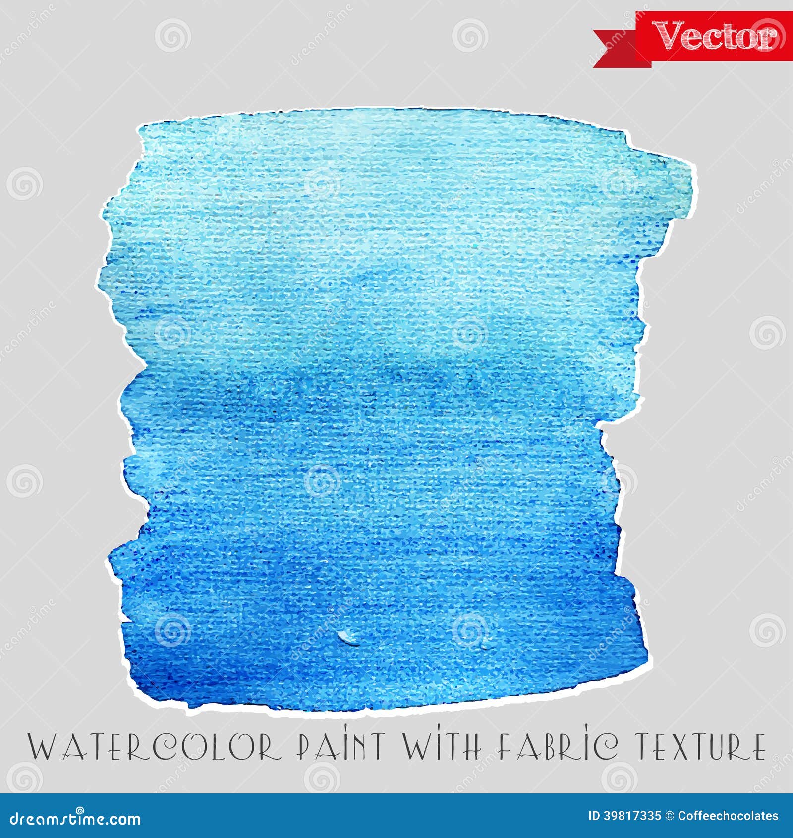 Watercolor Paint with Fabric Texture Stock Vector Illustration of