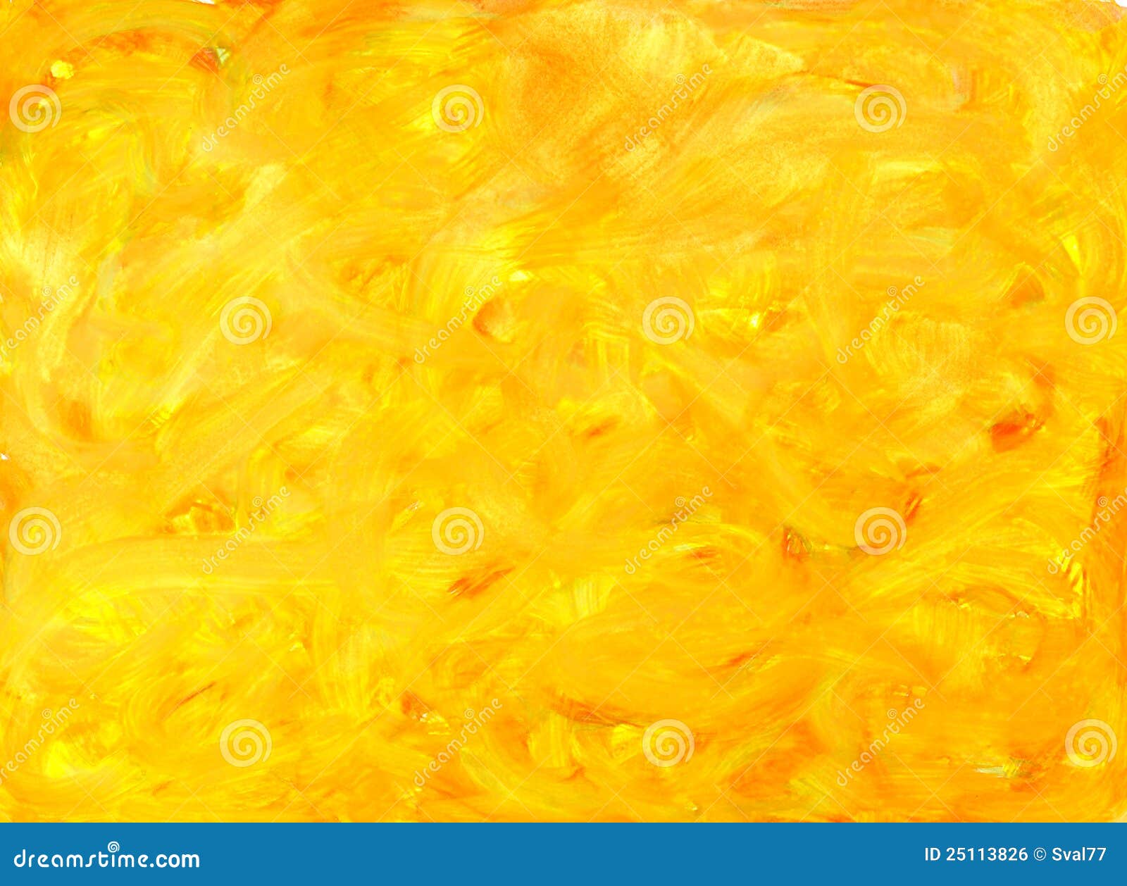 Watercolor Paint. Yellow Background. Stock Illustration - Illustration ...