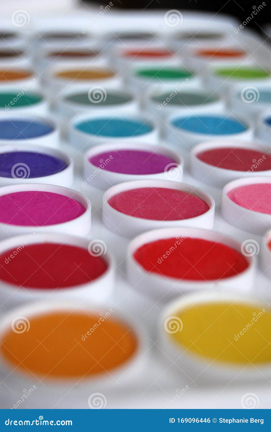 Water Color Painting Pallet Set Stock Photo - Image of colours, lots:  169096446