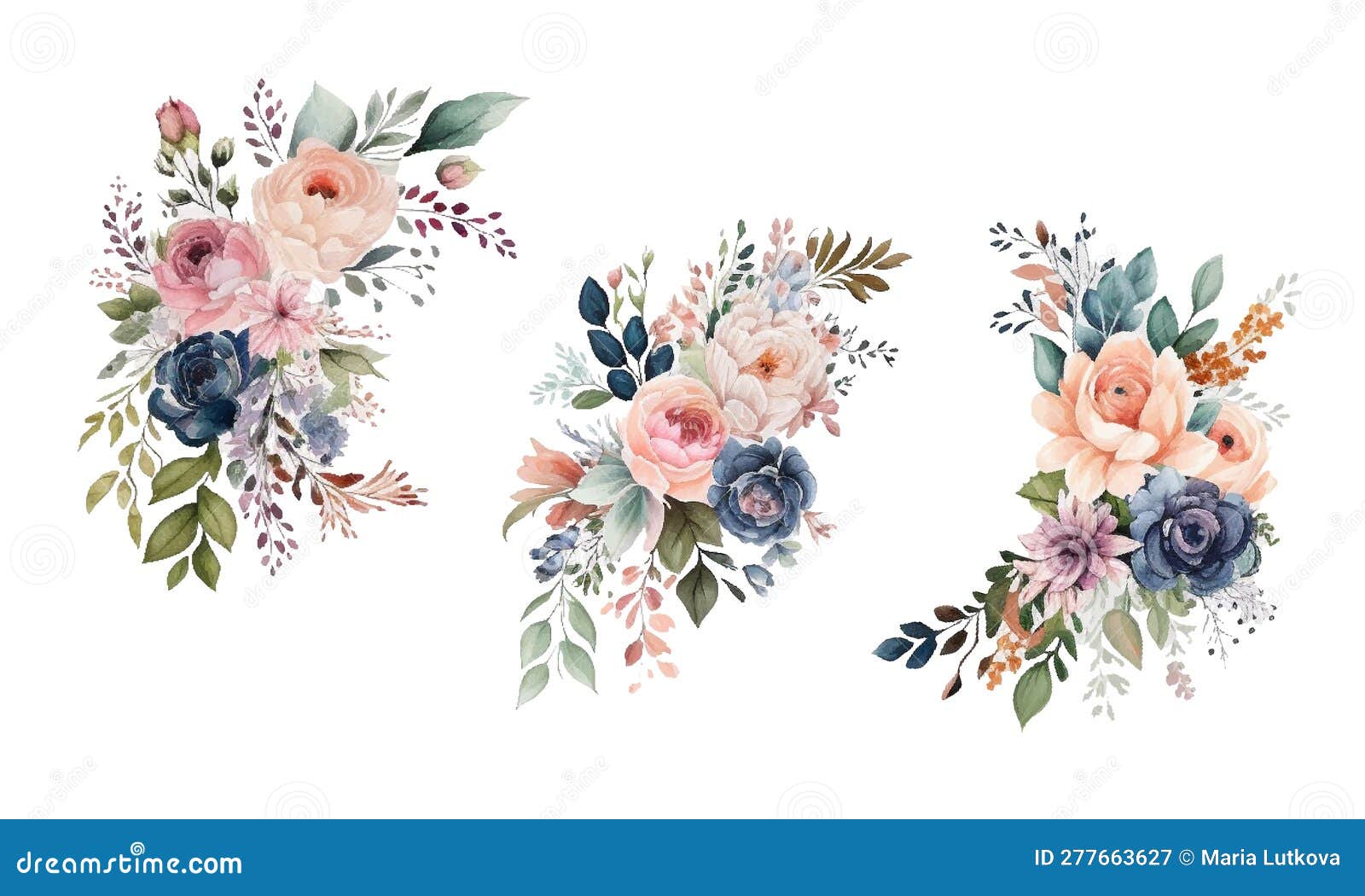 Angled Frame with Roses, Spring Blossom Bloom , Branches with Mauve ...