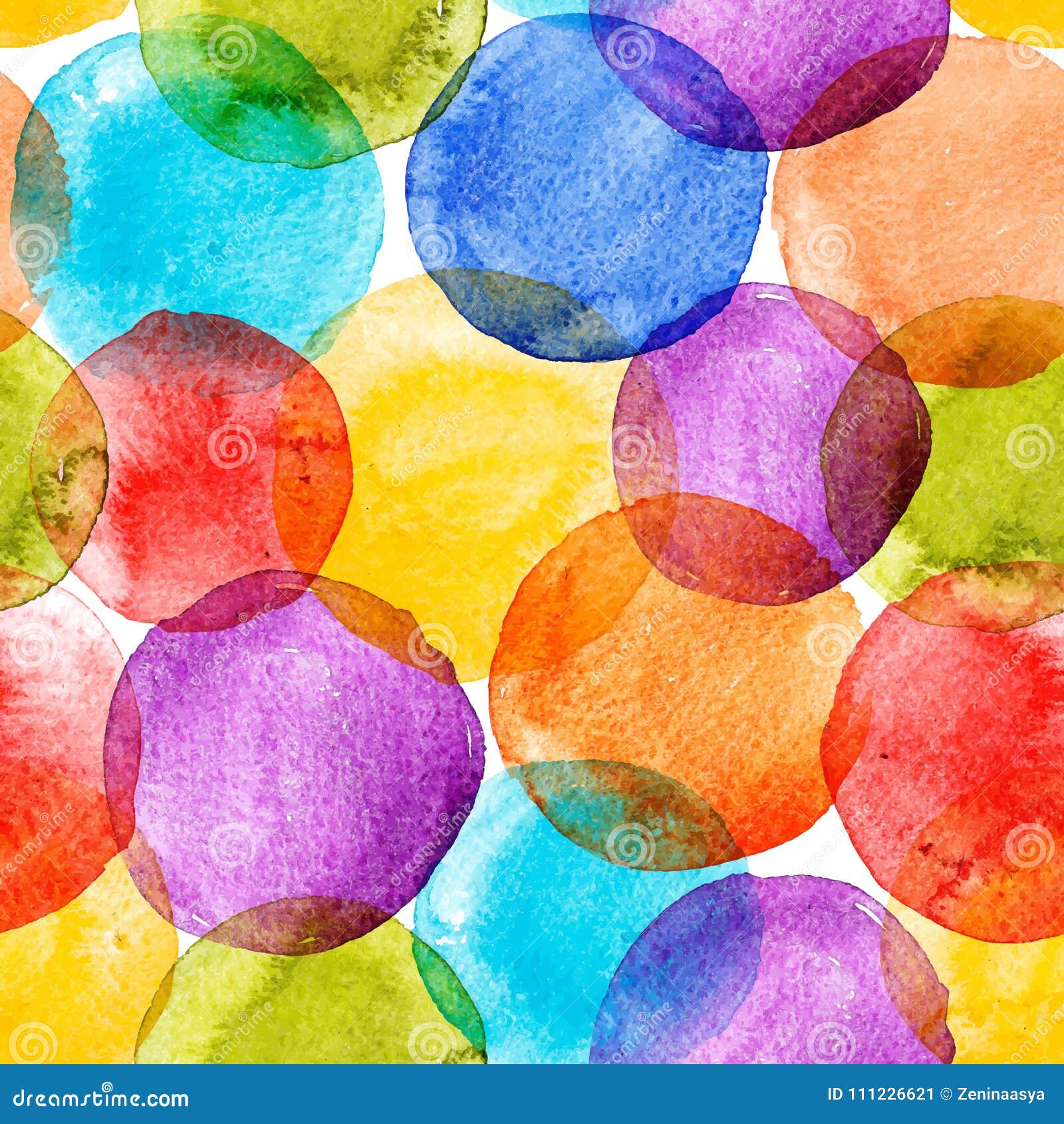 Download Watercolor Rainbow Spots Vector Pattern Stock Vector ...