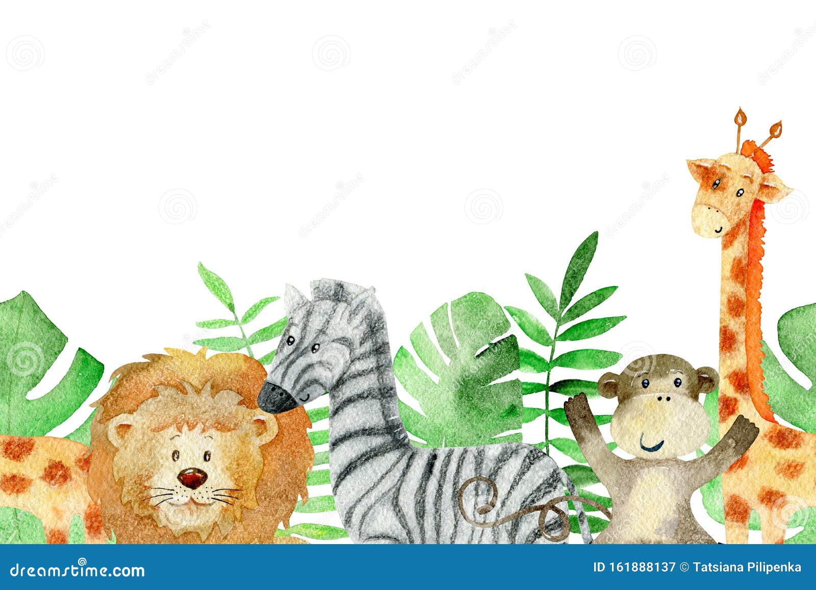 2 Expressions Jungle Safari Animals Babies Wallpaper Border 5 Yards for  sale online  eBay