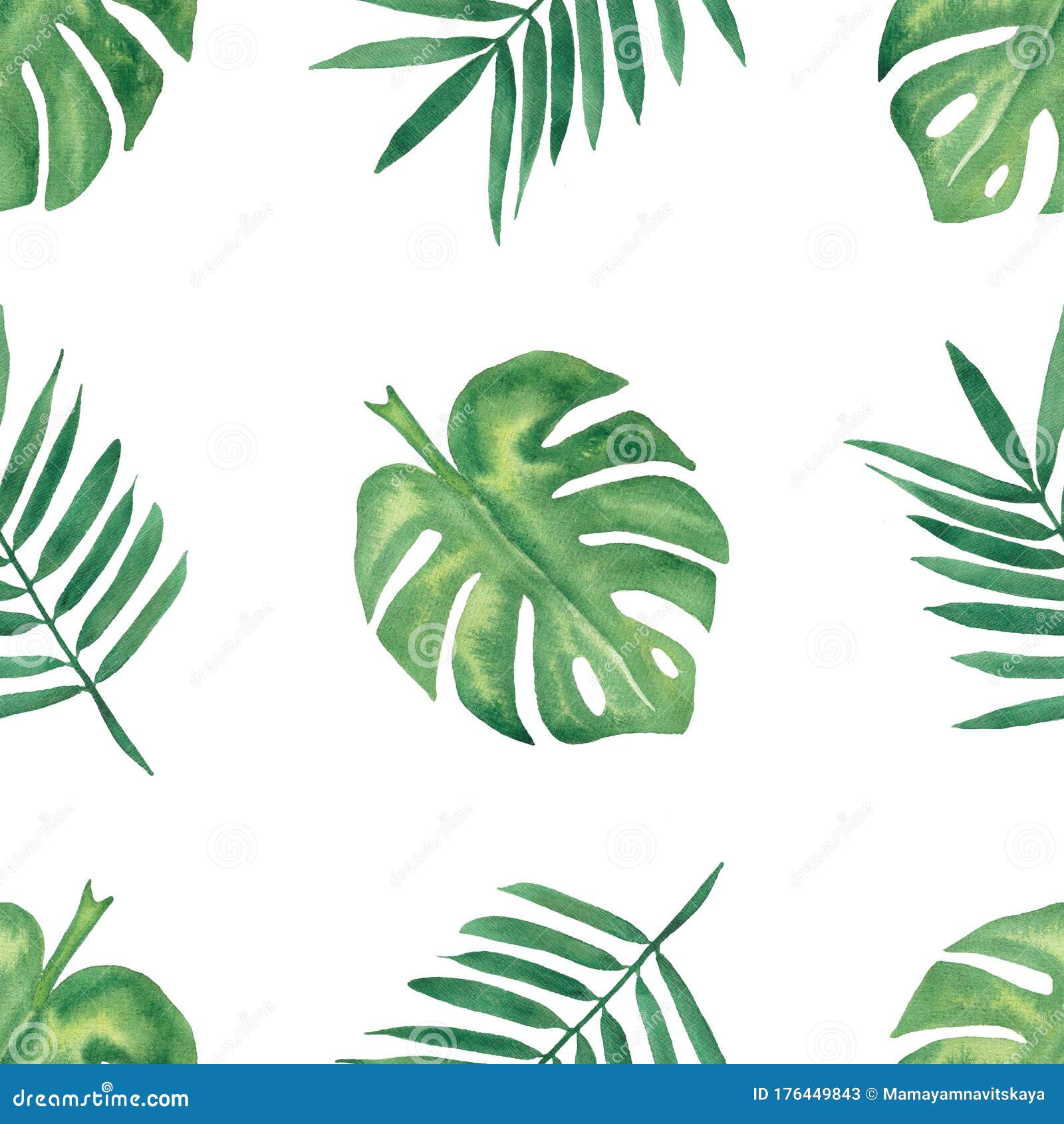 Tropical Digital Paper Palm Leaf Scrapbook Paper Boho Printable Paper Watercolor Boho Paper JPG Dried Palm Leaf Seamless Pattern PNG
