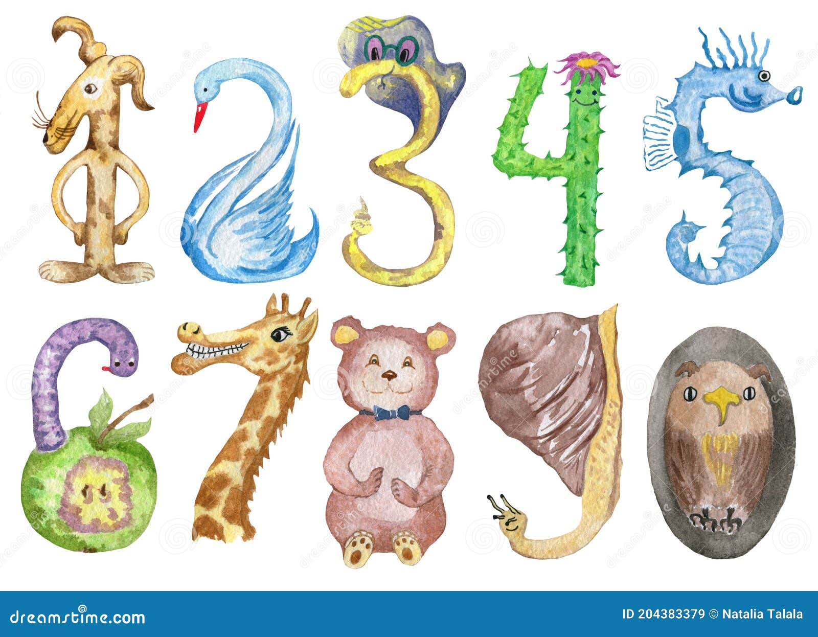 Numbers Like Animals Stock Illustrations – 26 Numbers Like Animals Stock  Illustrations, Vectors & Clipart - Dreamstime