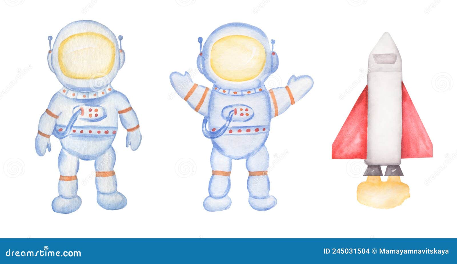 Watercolor Spaceman and Spaceship Illustration Set, Astronaut Clip Art, Cute Cosmos Transport Clip Art, Kids Illustration. Space Stock Illustration - Illustration of human, galaxy: 245031504 Watercolor Spaceman and Spaceship Illustration Set, Astronaut Clip Art, Cute Cosmos Transport Clip Art, Kids Illustration. Space Stock Illustration - Illustration of human, galaxy: 245031504