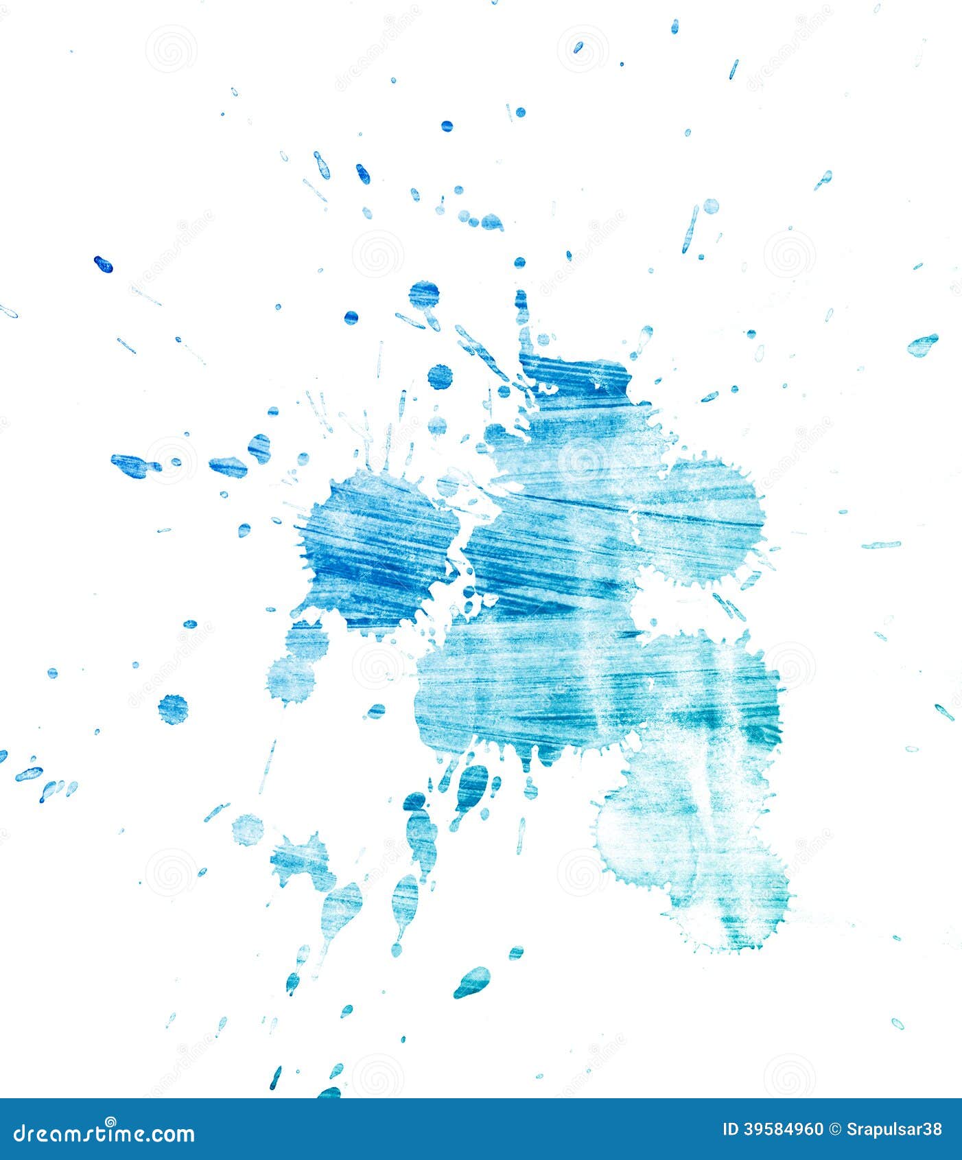 Watercolor Splashes on the White. Stock Photo - Image of abstract ...