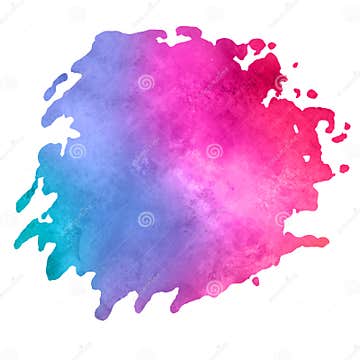 Watercolor Stain with Aquarelle Paint Blotch Stock Vector ...