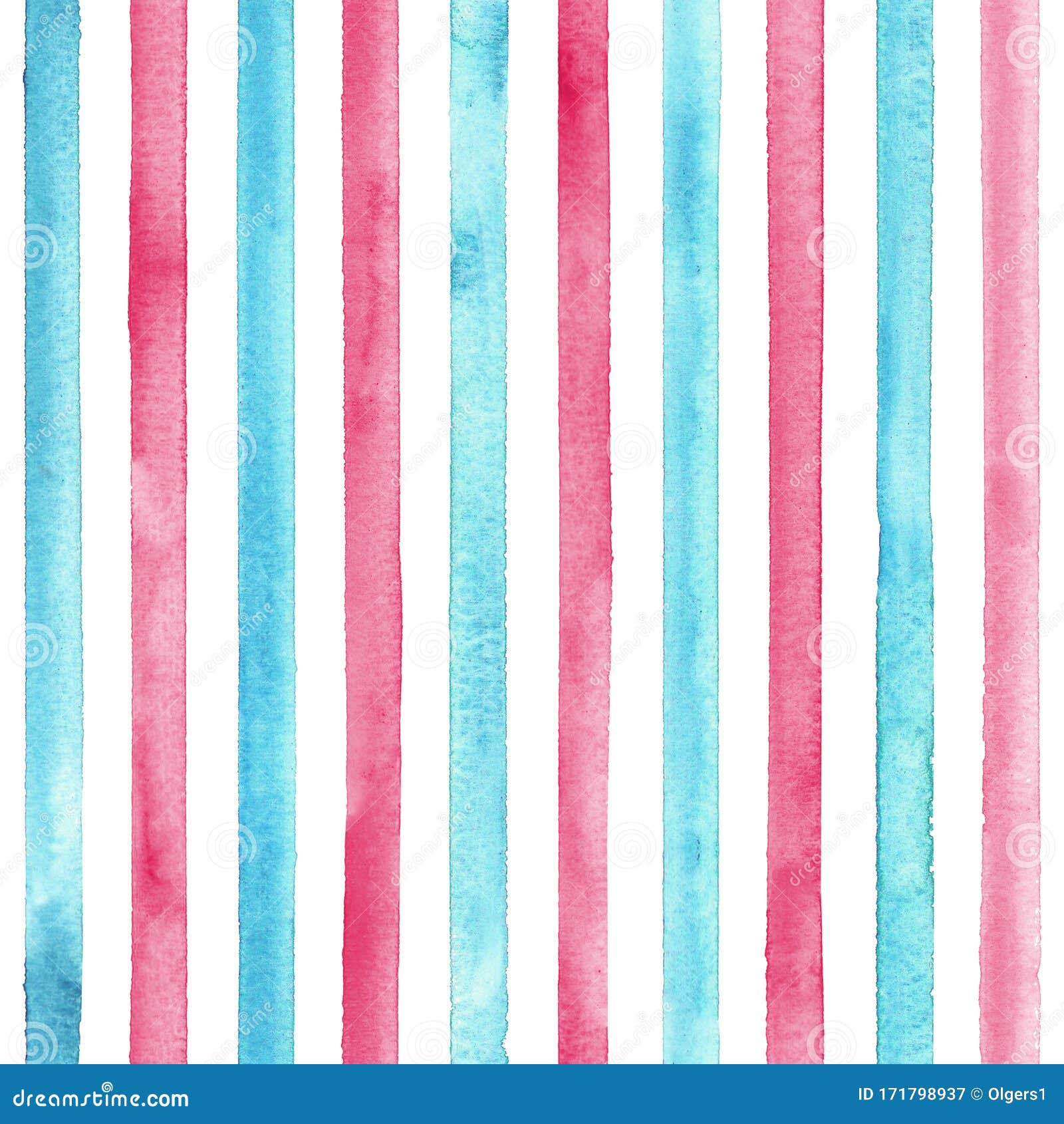 Watercolor Teal Blue Pink Stripes on White Background. Colorful Striped  Seamless Pattern Stock Illustration - Illustration of fashion, gradient:  171798937