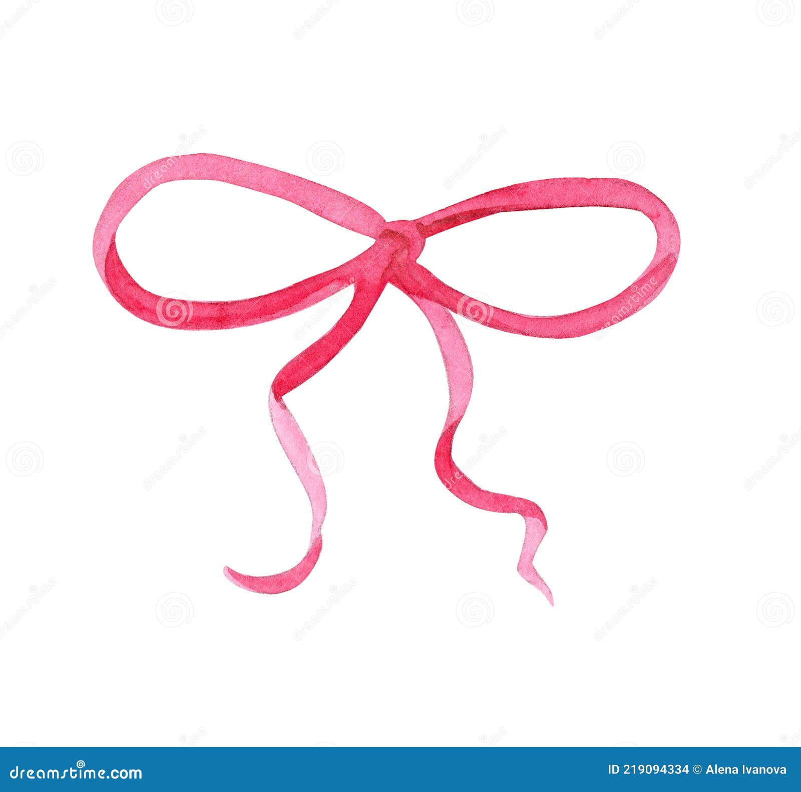 Pink Ribbon Bow Clipart Transparent Background, Watercolor Pink Ribbon Bow,  Watercolor, Bow, Pink PNG Image For Free Download