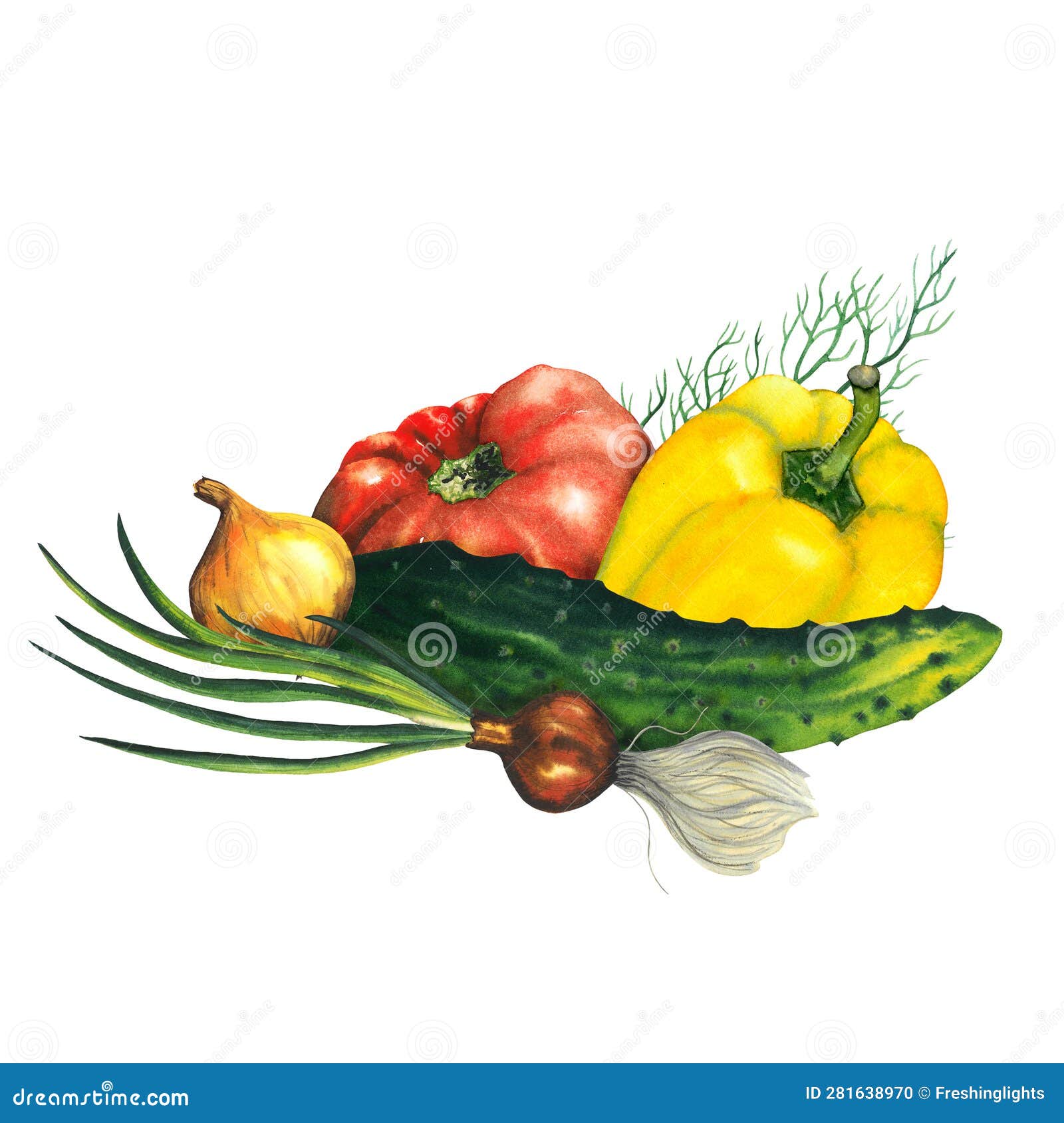 Autumn Composition Vegetables Fruits On Isolated Stock Illustration  1473716285 | Shutterstock