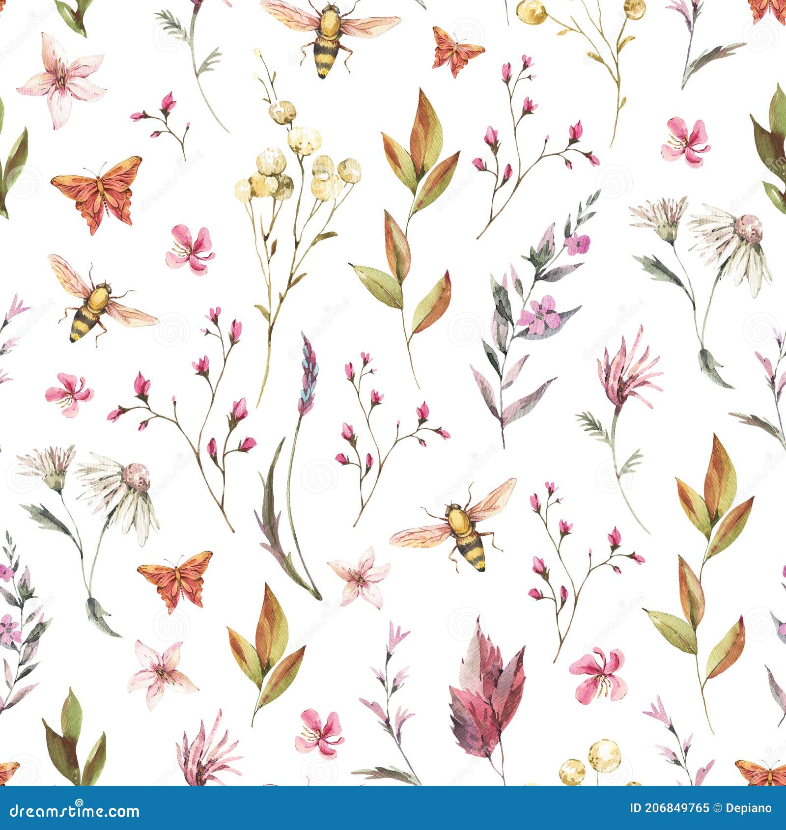 Vintage Botanical Beauty Floral Group Wallpaper and Print Background  Generative Ai Stock Illustration  Illustration of decorative group  270151020