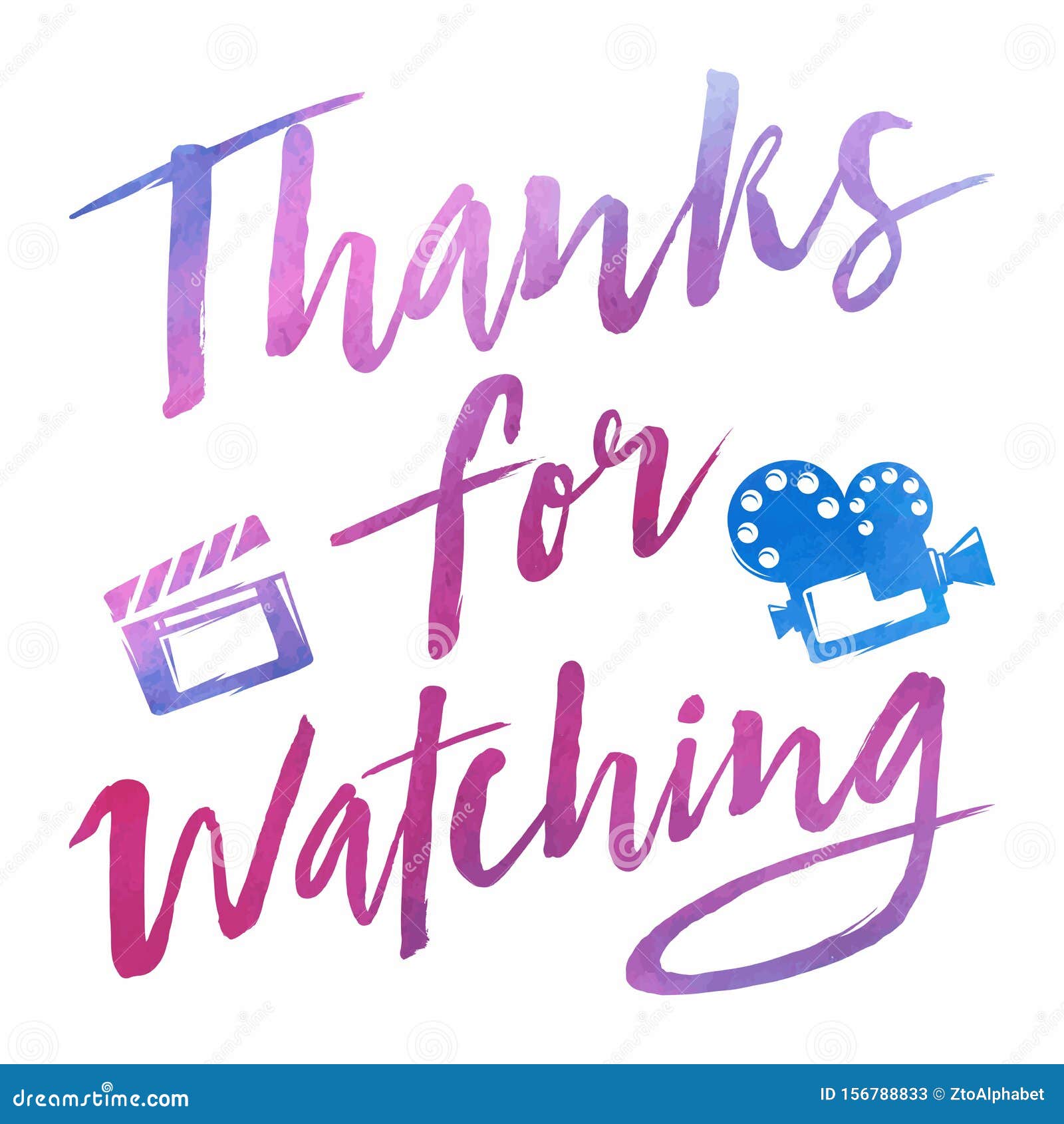 Thanks Watching Stock Illustrations – 145 Thanks Watching Stock ...