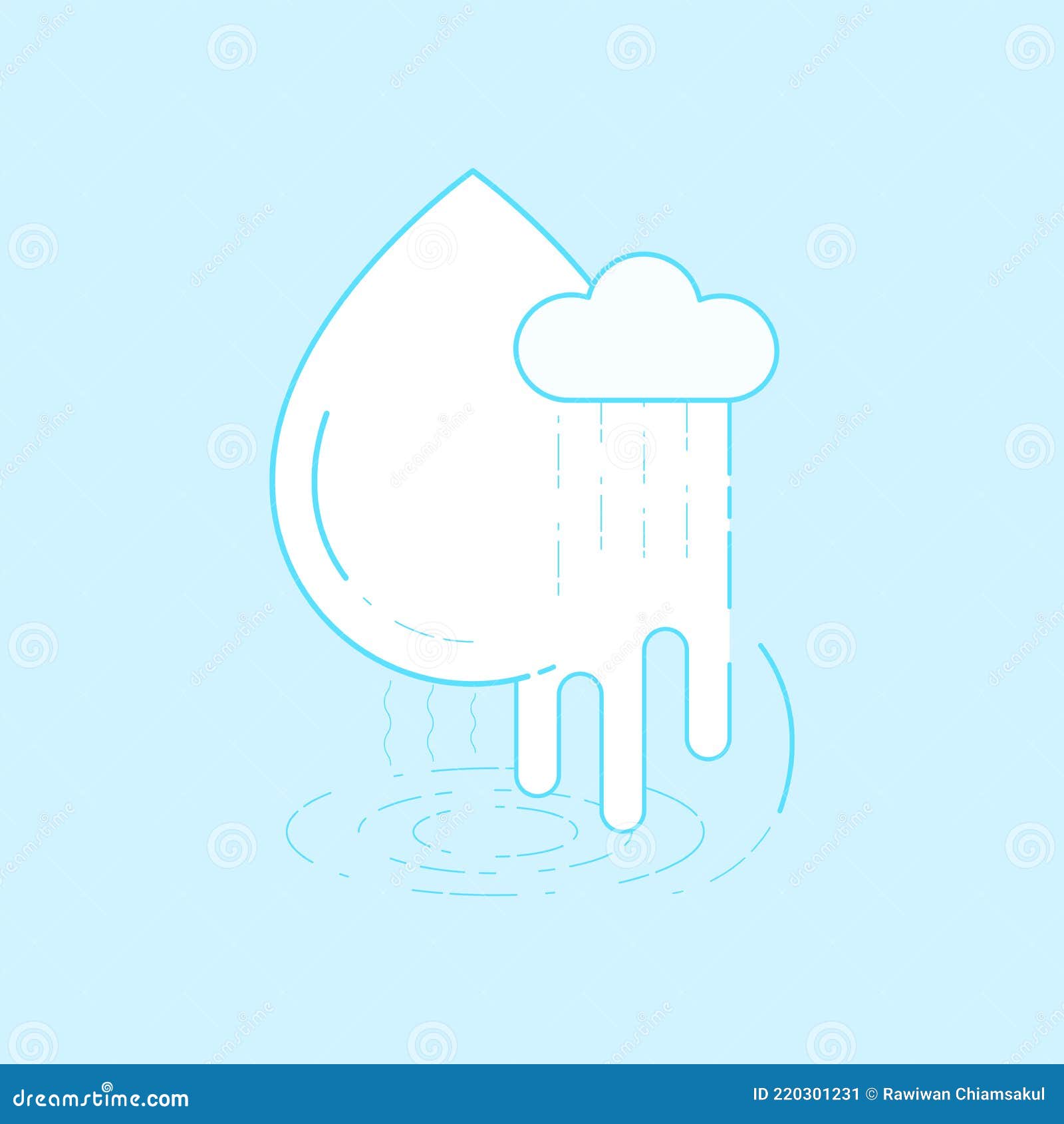 Water Cycle 3 stock vector. Illustration of fluid, concept - 220301231