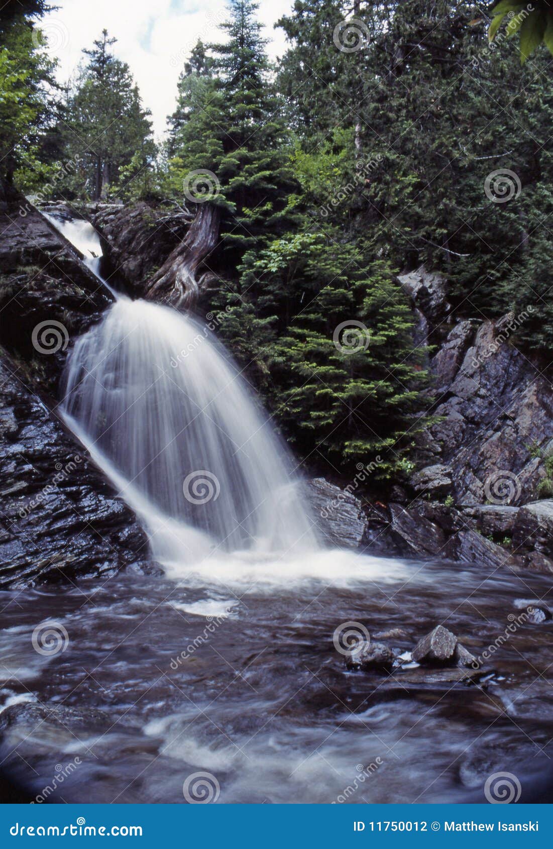 Waterfall stock photo. Image of waterfall, beauty, woods 11750012