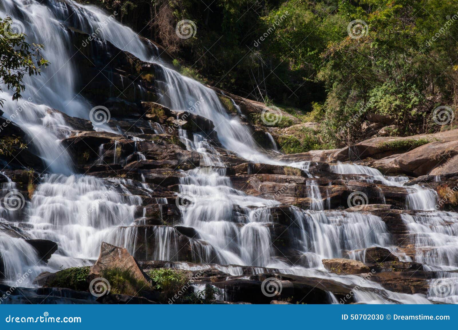 waterfall in chiang mai province, thailand