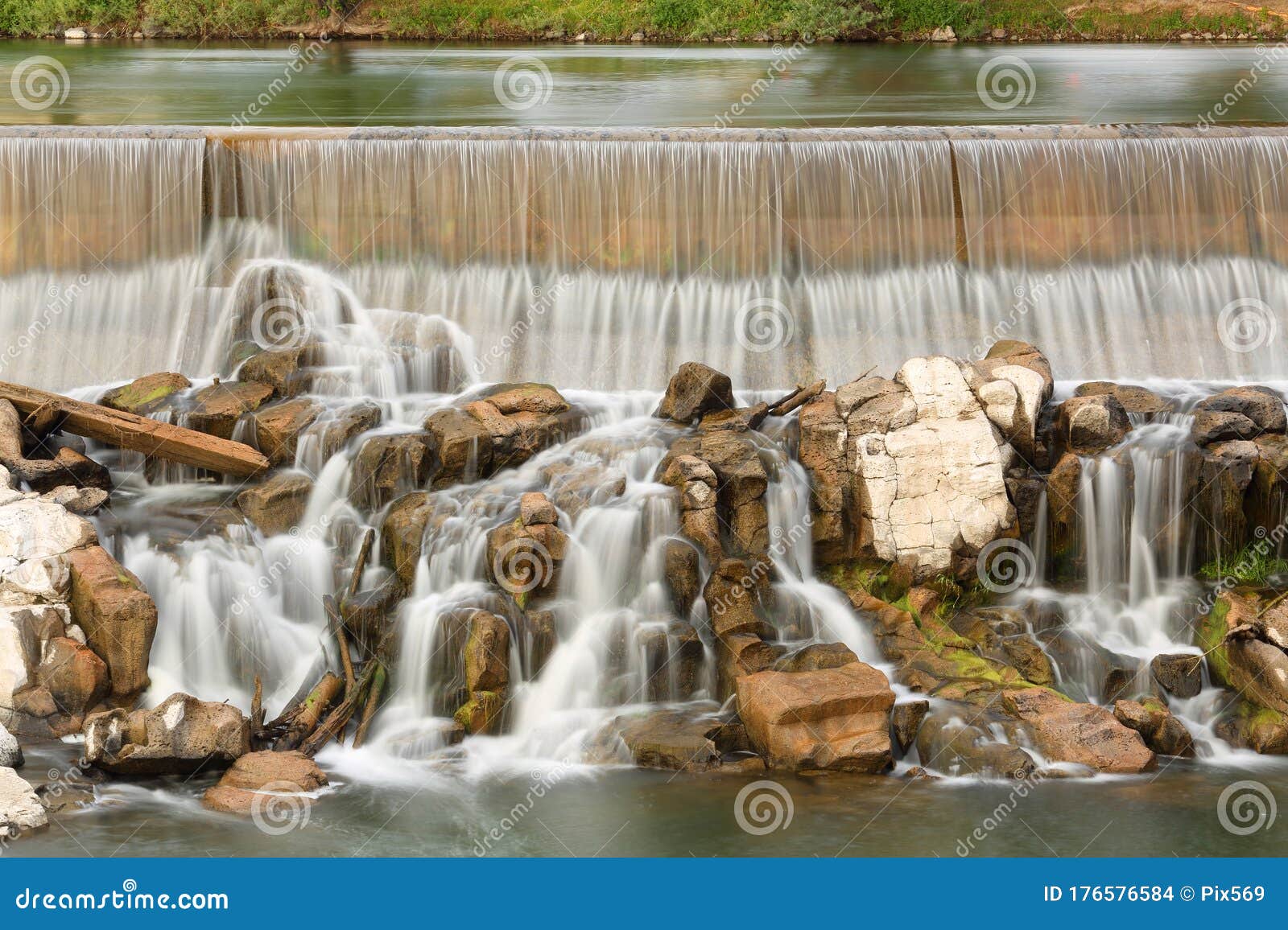 The Waterfall that the City of Idaho Falls, Idaho is Named after Stock