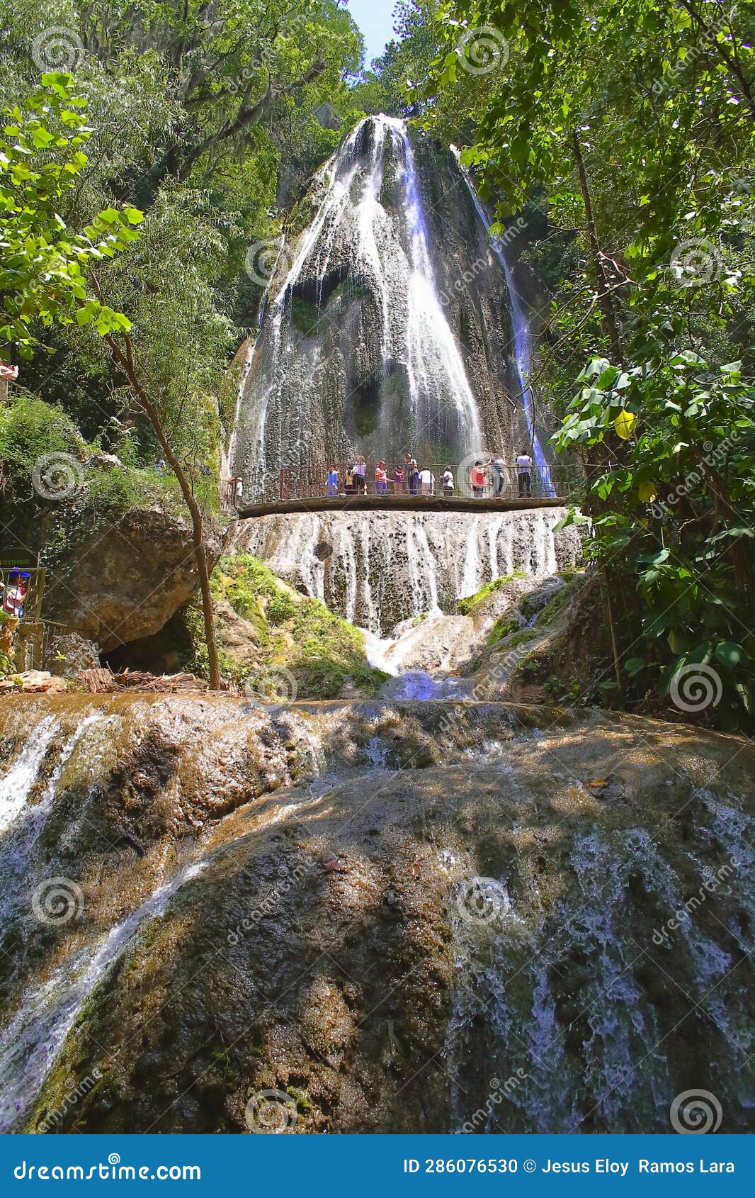waterfall cola de caballo in monterrey nuevo leon, mexico. iii