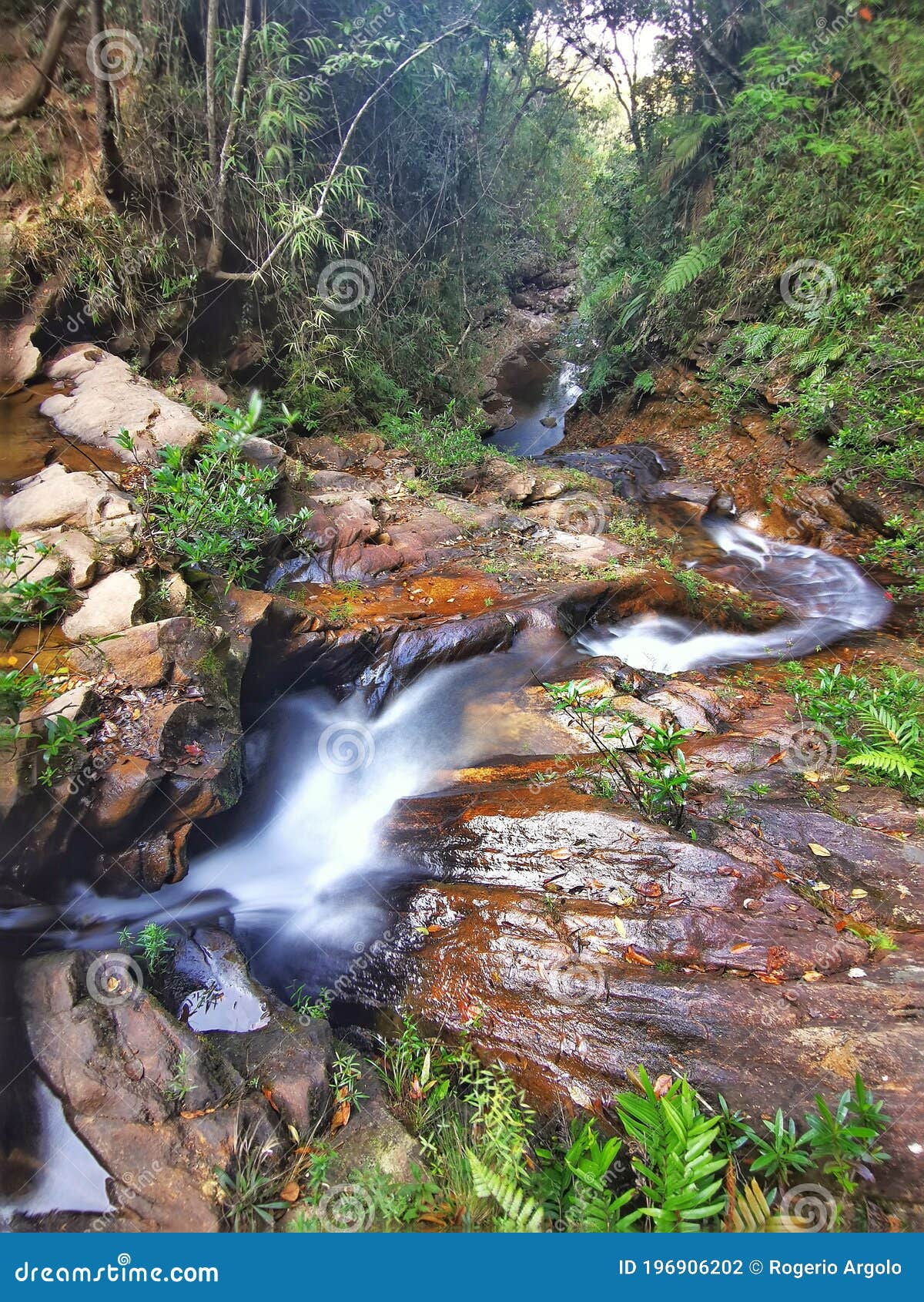 waterfall cruzados at acuruÃÂ­, minas gerais, brazil
