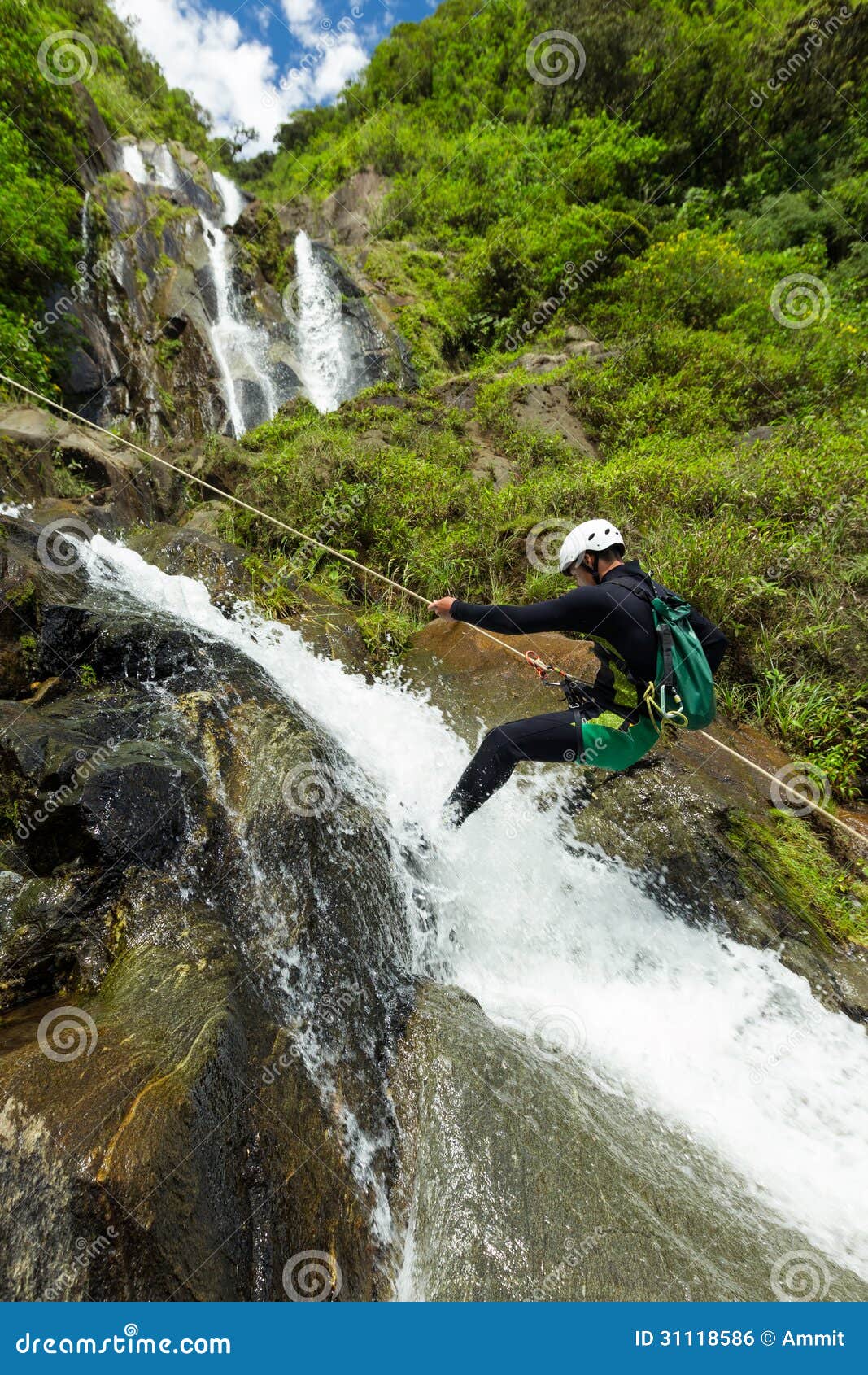 Waterfall Descent Royalty Free Stock Image - Image: 31118586