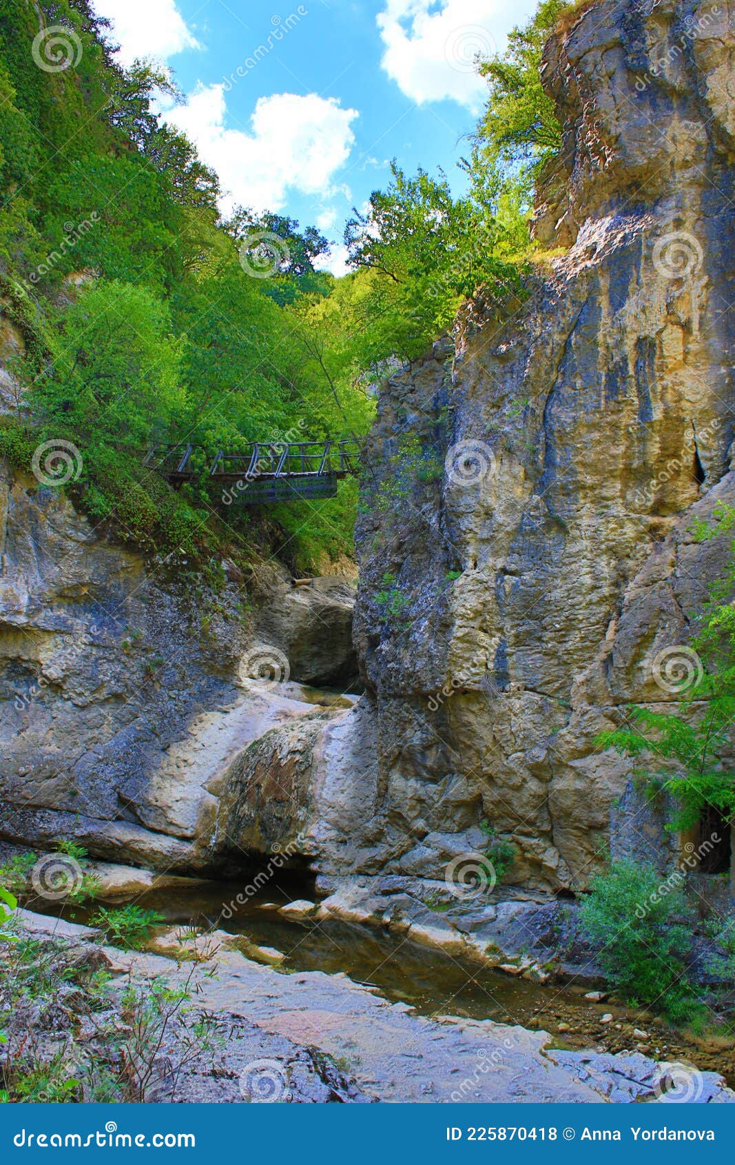 waterfall at dryanovo river balkans bulgaria