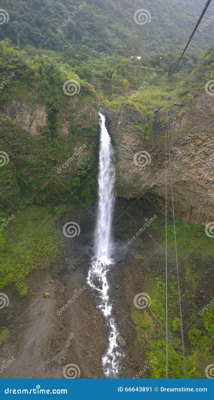 waterfall of ecuador manto de la novia