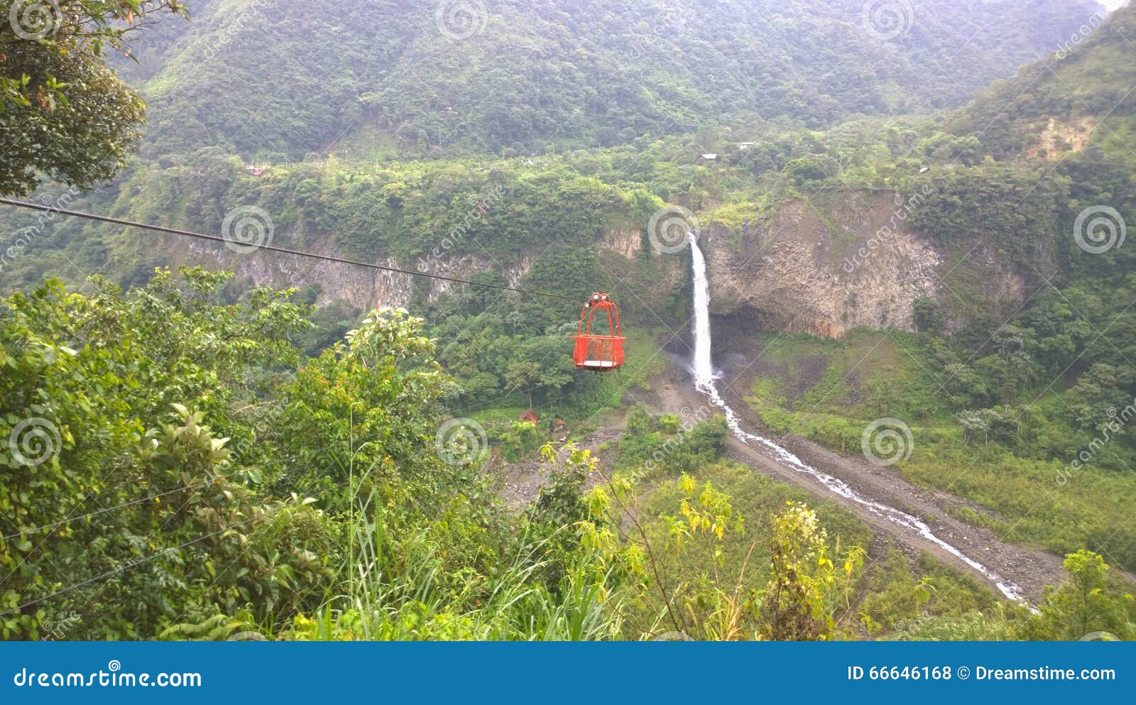 waterfall of ecuador manto de la novia
