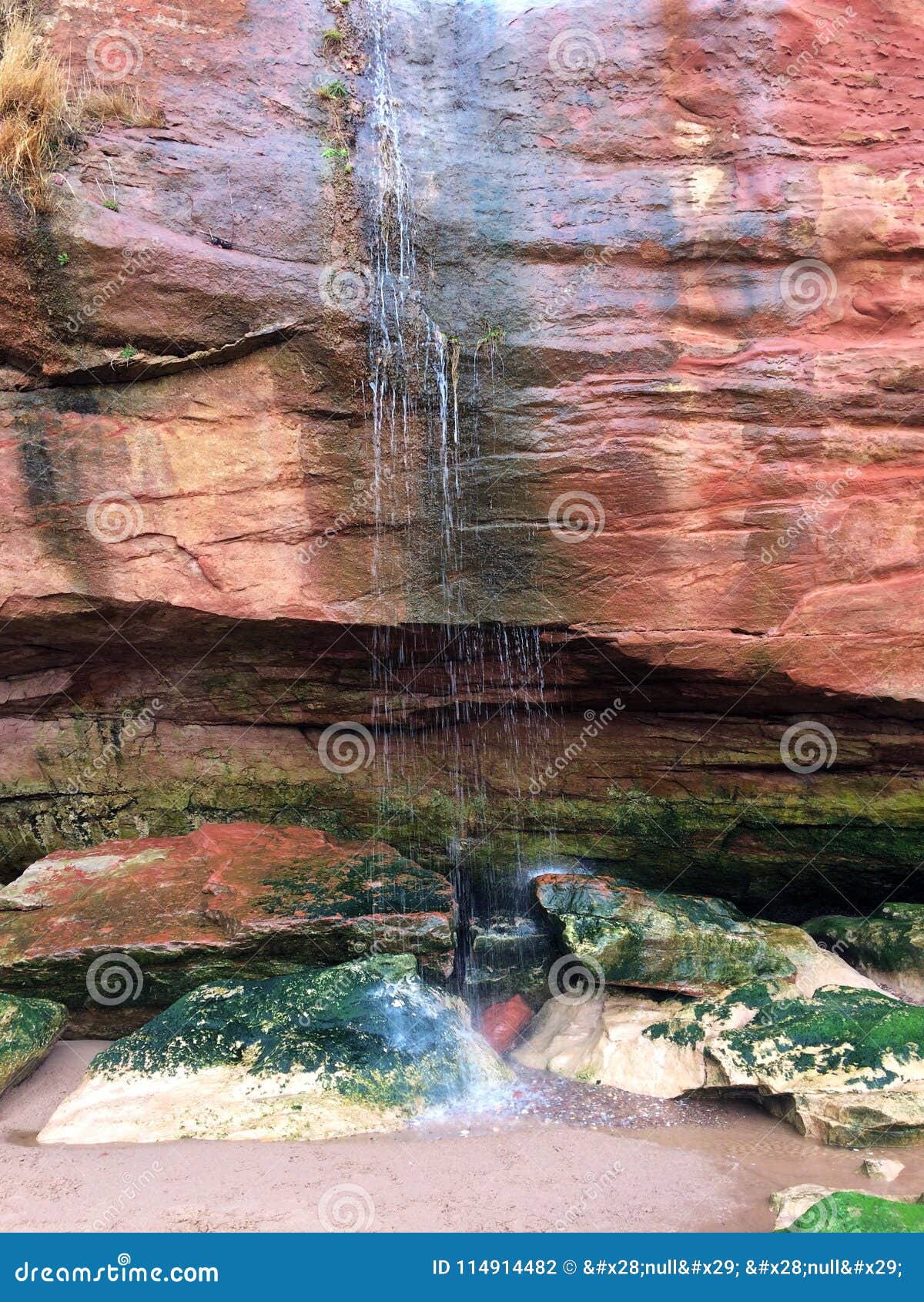 Waterfall erosion stock photo. Image of devon, coast 114914482