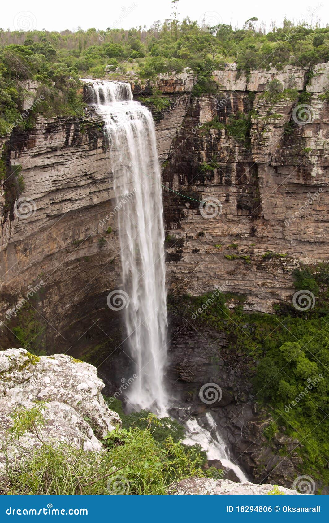 waterfall , kwazulu-natal, south africa