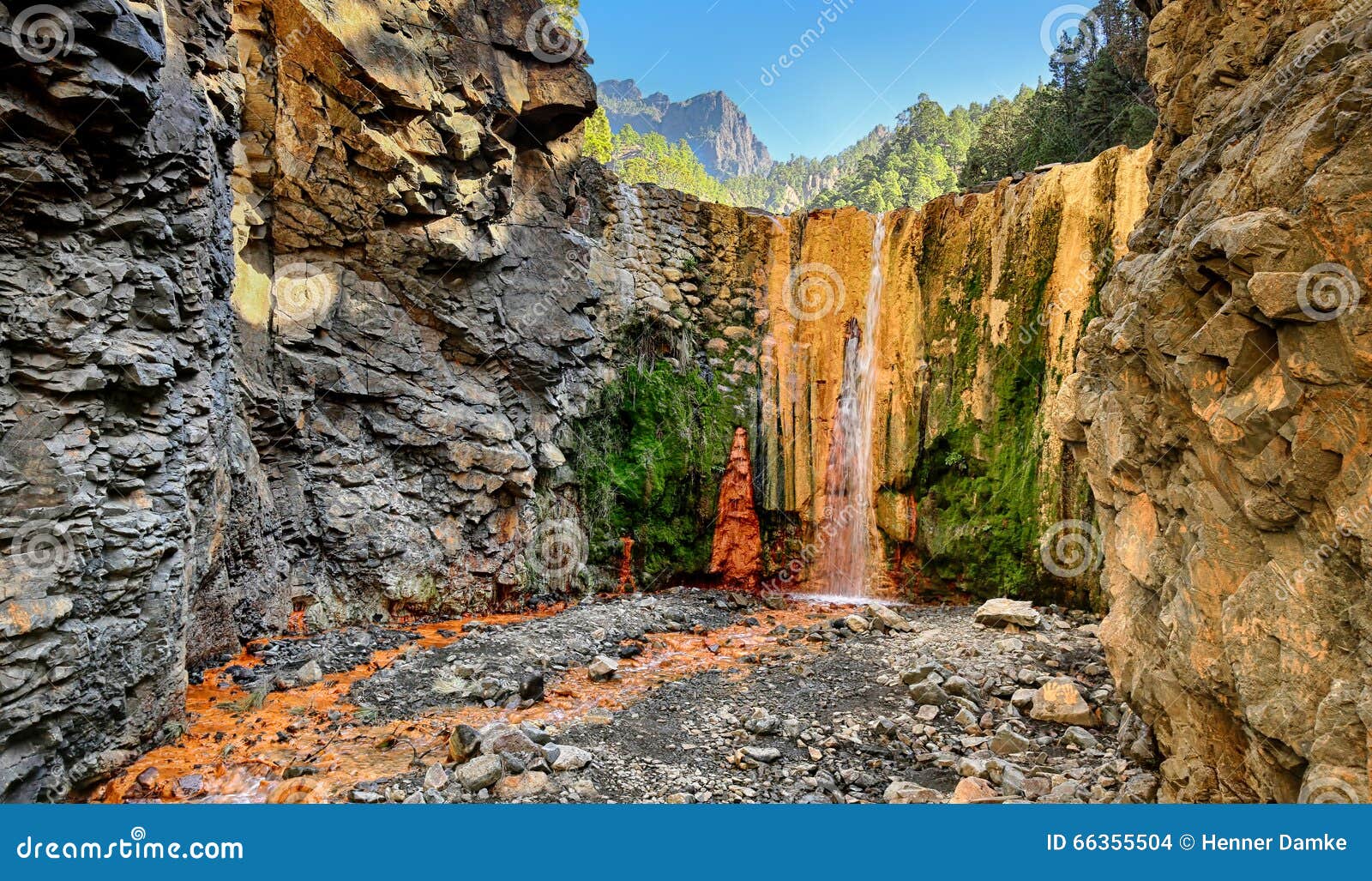 waterfall at la palma (canary islands)