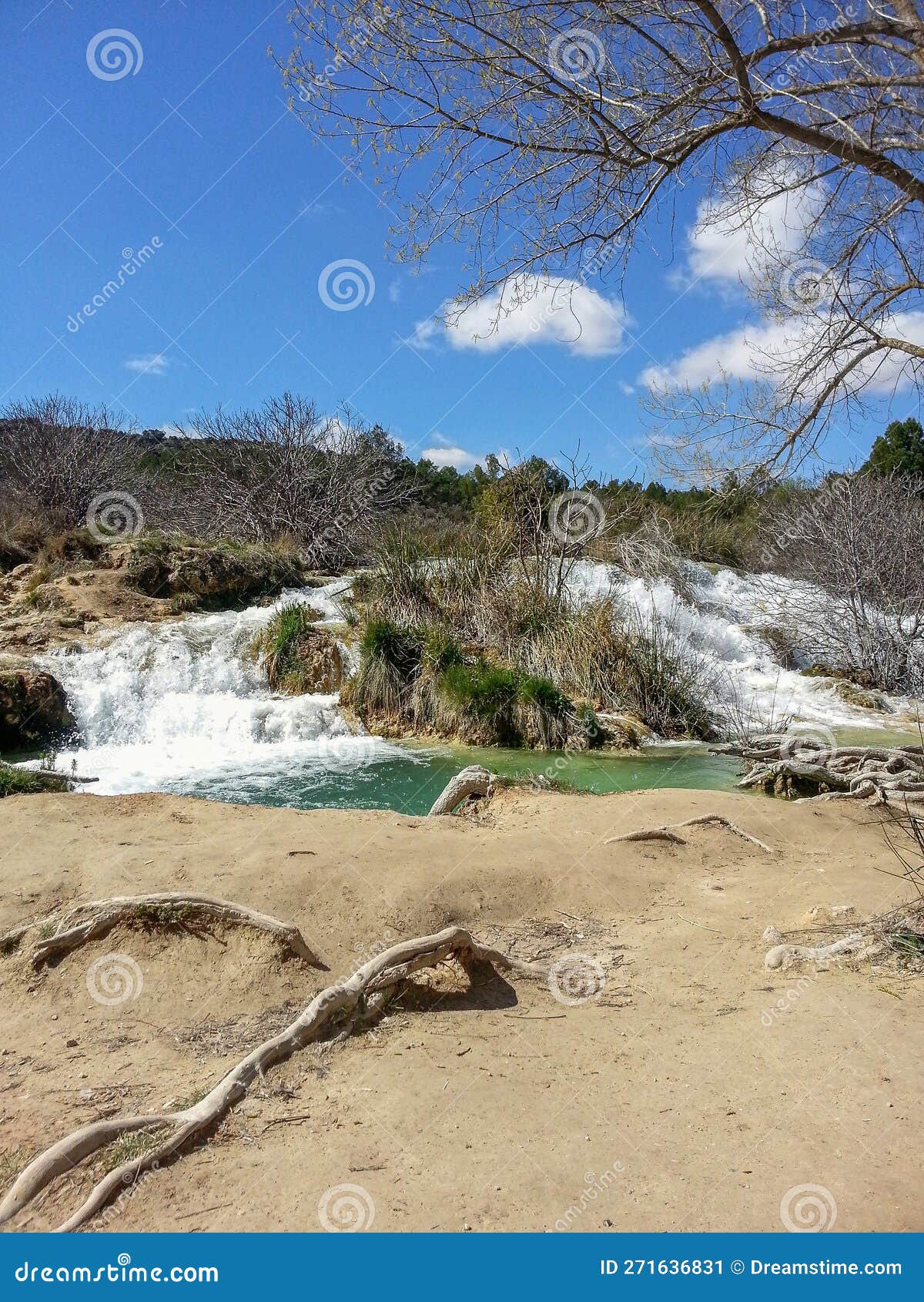 waterfall of the lagunas de ruidera